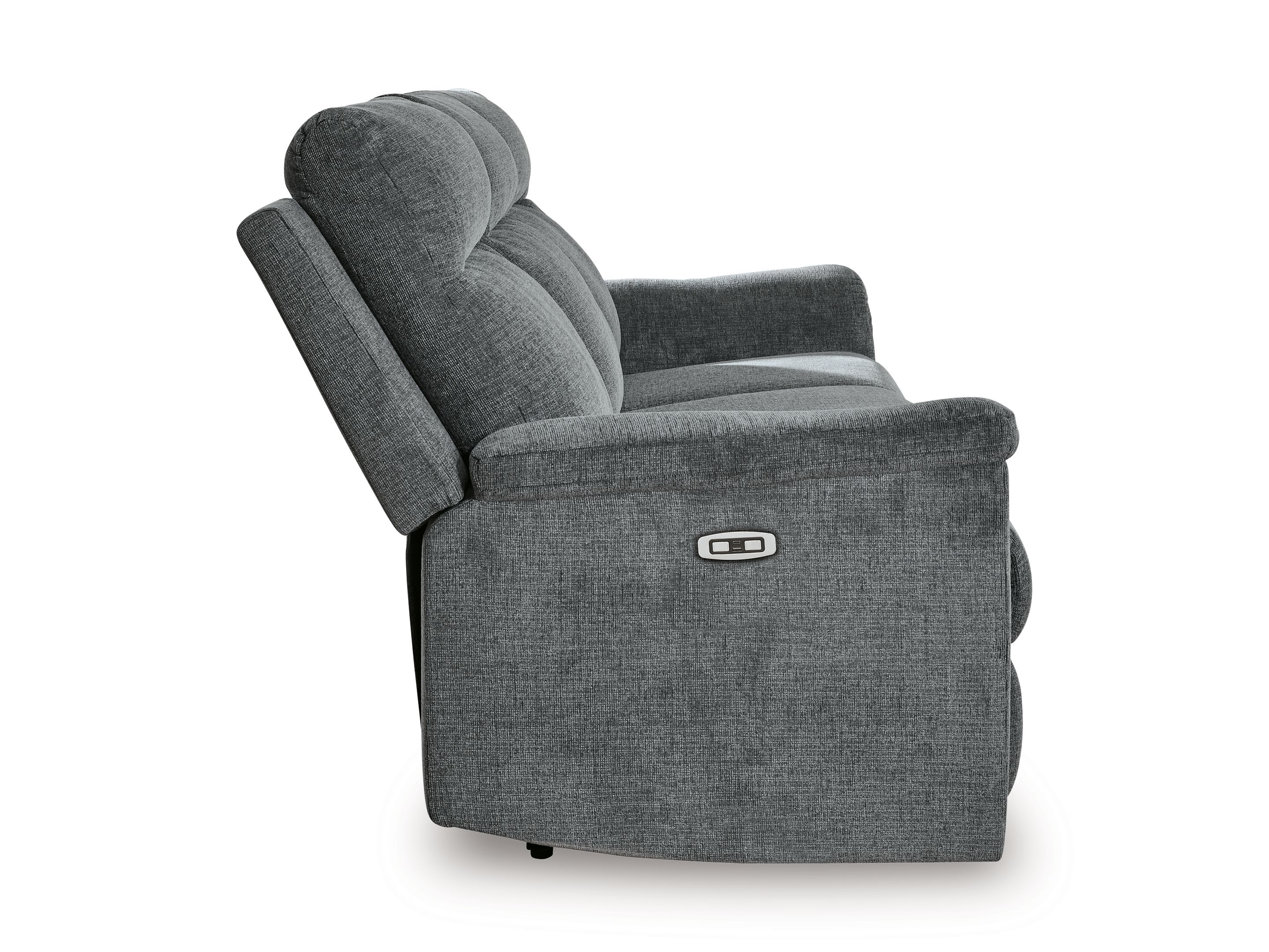 Ashley Furniture Barnsana - Power Reclining Sofa - Gravel - Image 6