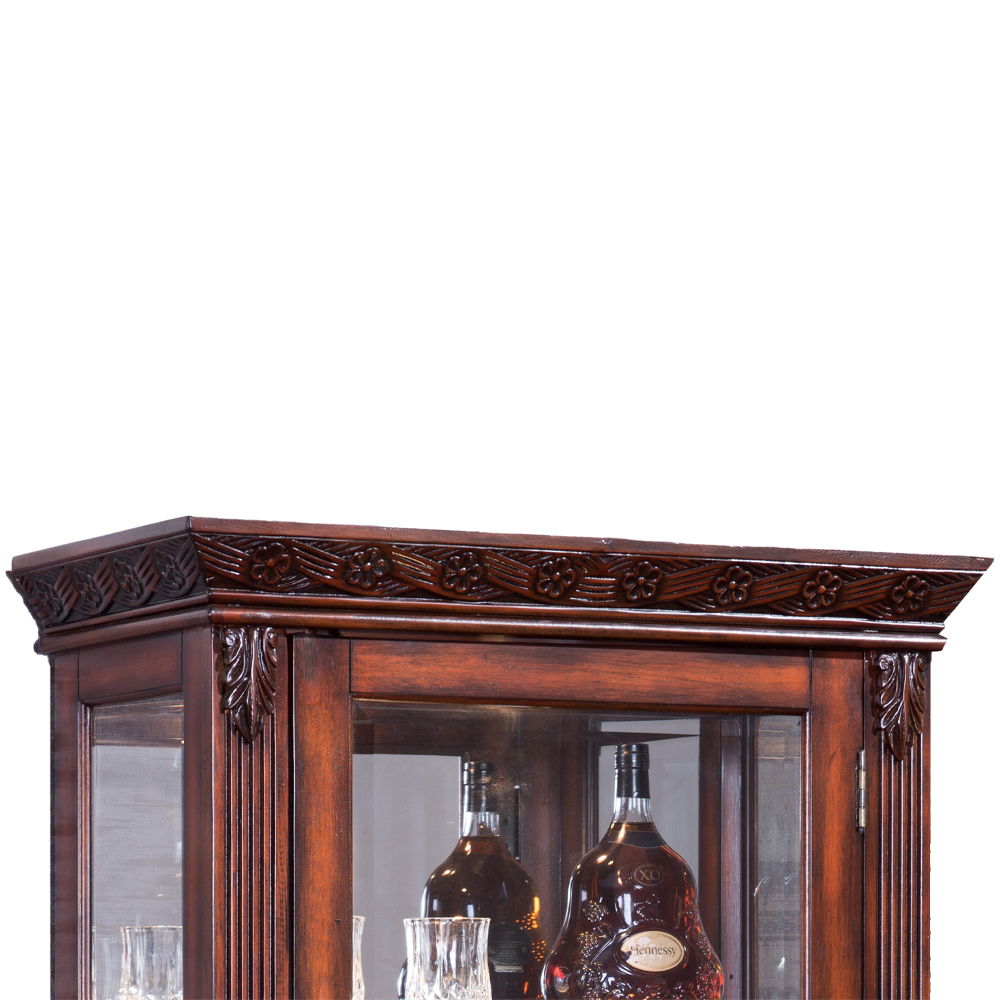 Addy - Curio Cabinet - Cherry, dark brown, view 6