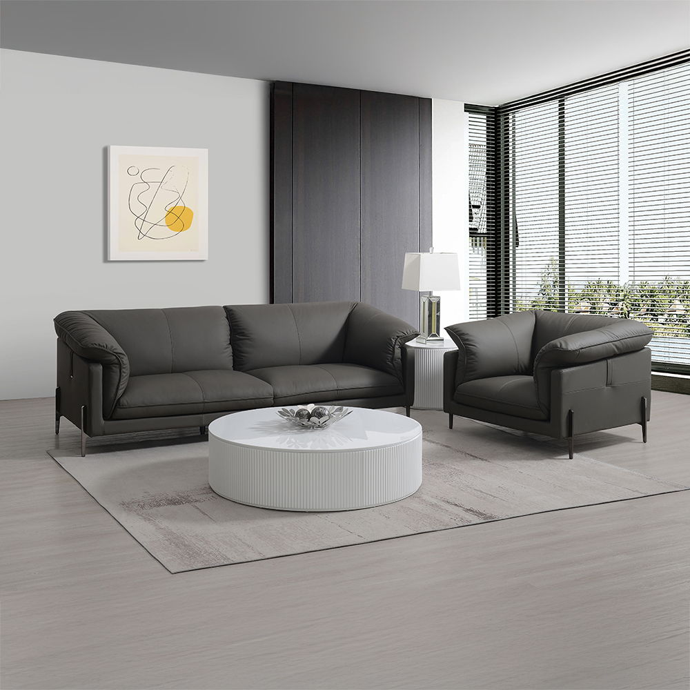 Tadi - Chair - Black Top Grain Leather, black, view 7