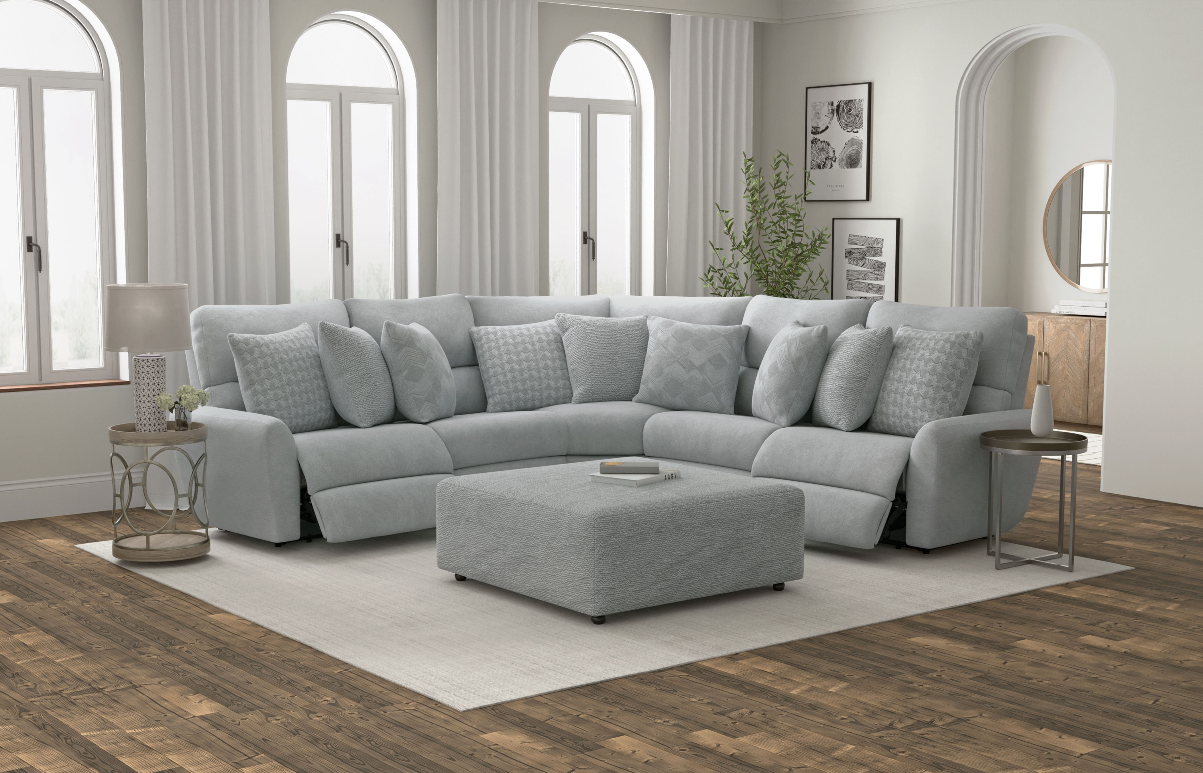 Majesty - Power Deep Seat LSF Reclining Loveseat - Shark