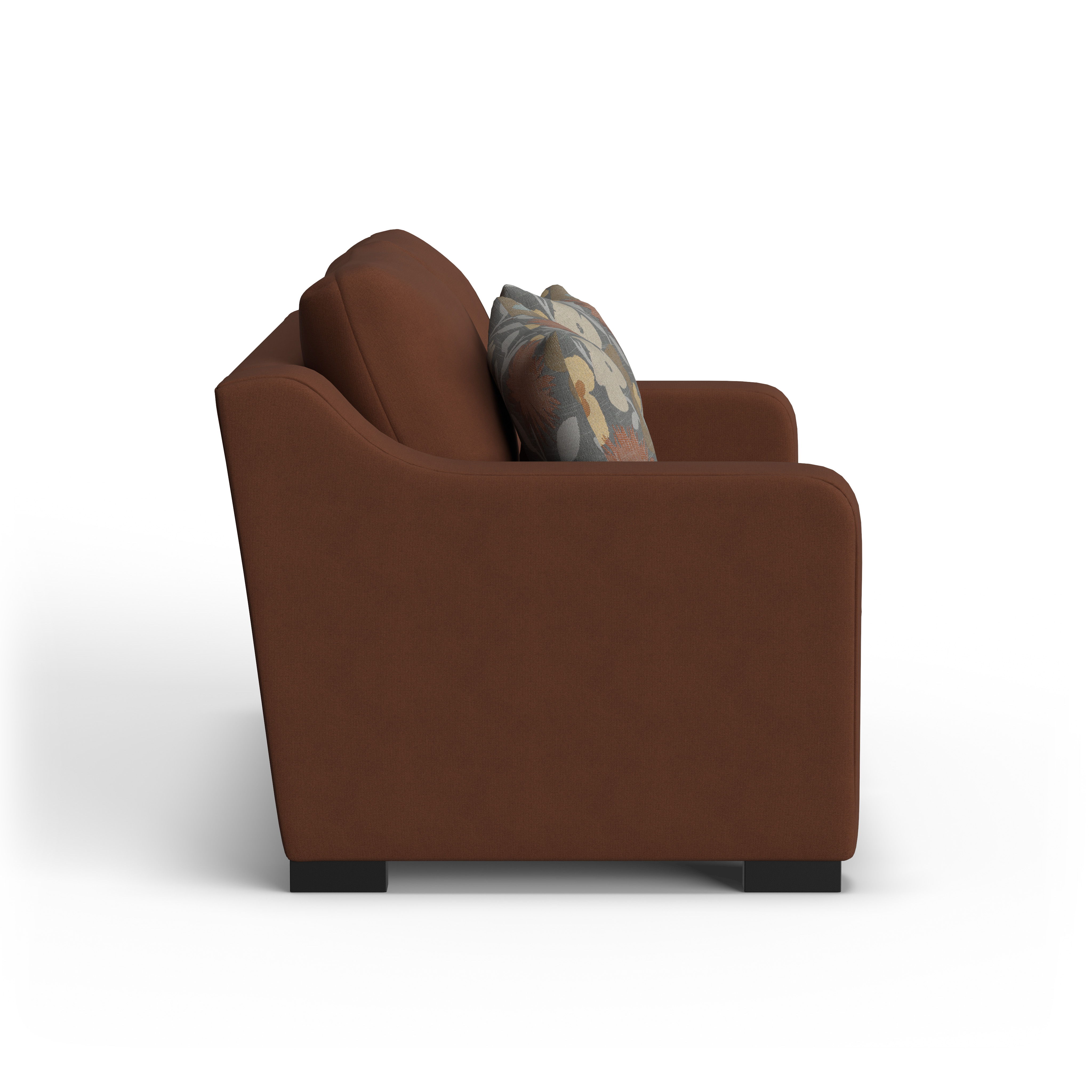 Quinn - Fabric Loveseat, dark gray, view 6