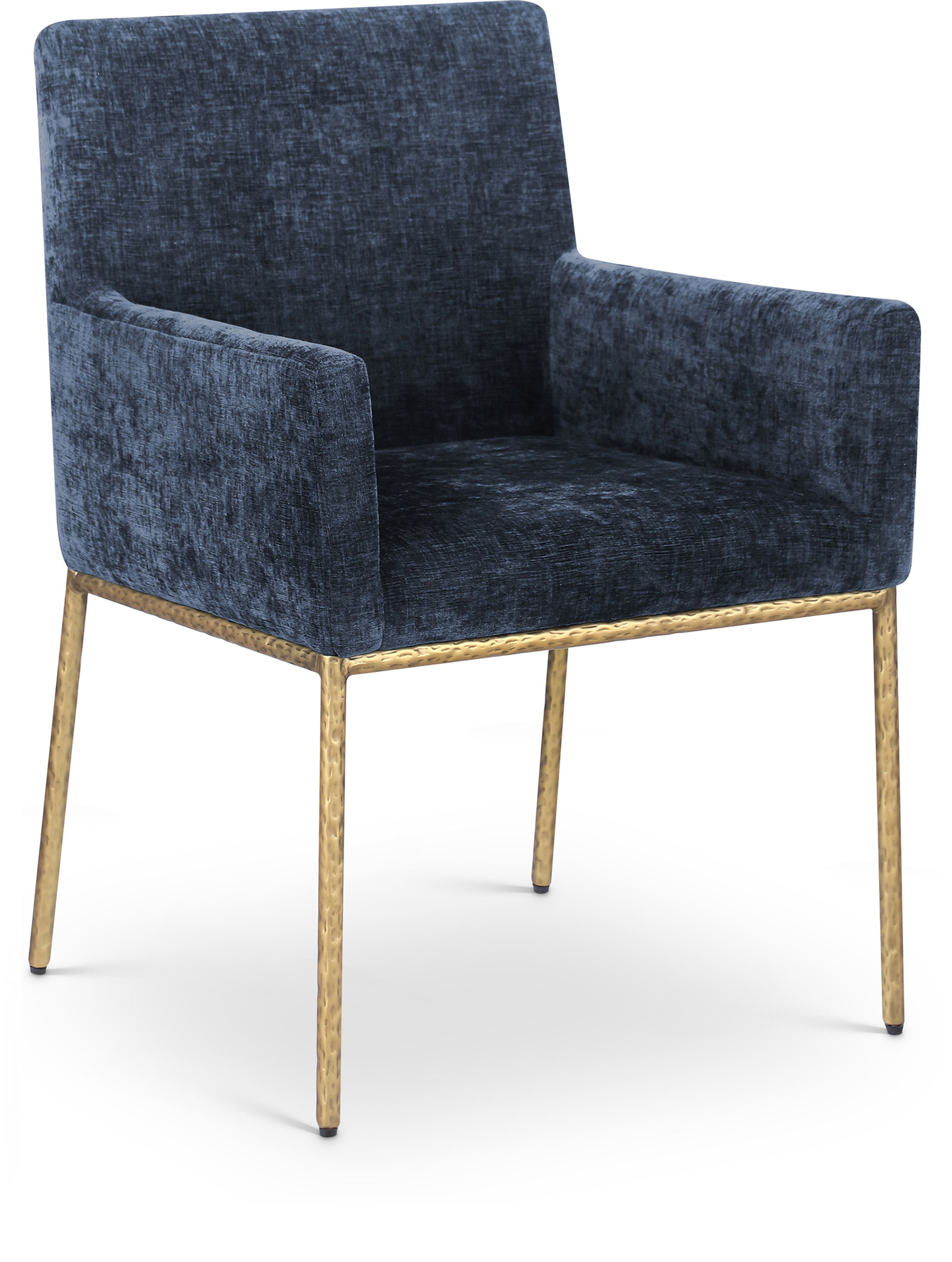 Reeves - Dining Chair With Gold Legs (Set of 2) - Navy