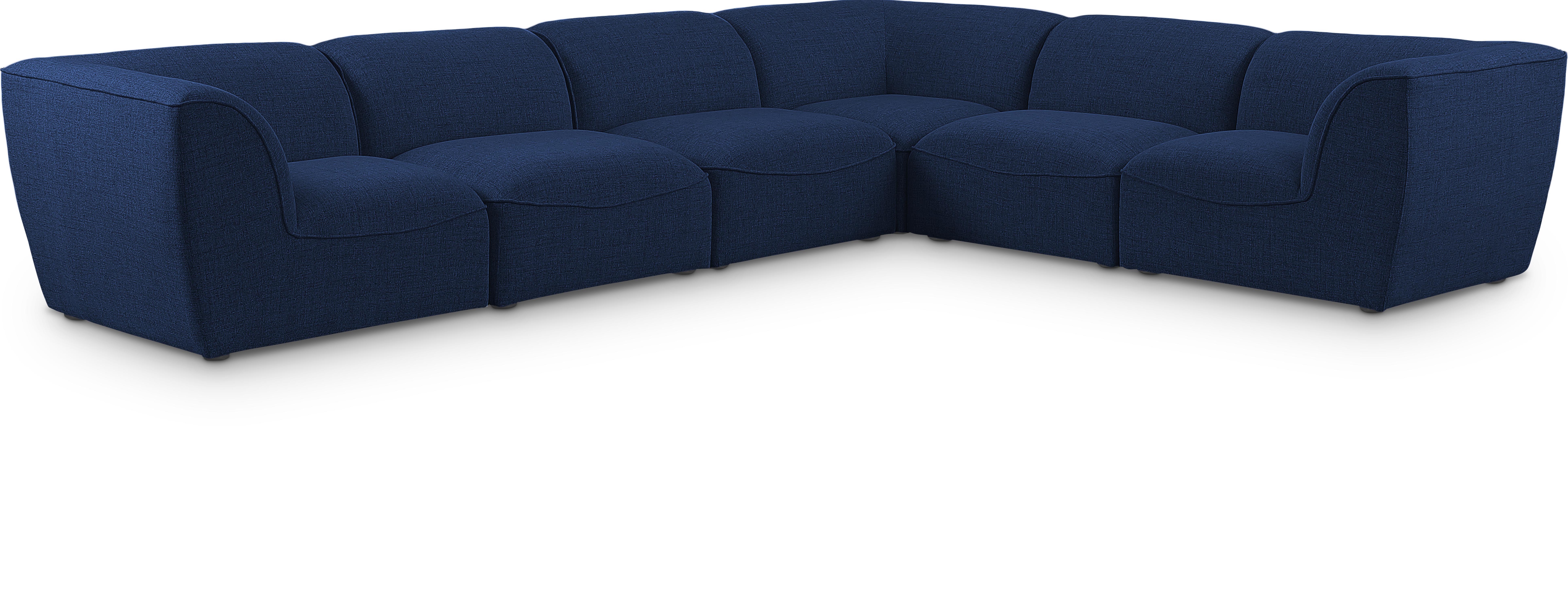 Miramar - 6 Piece Modular Corner Sectional - Navy