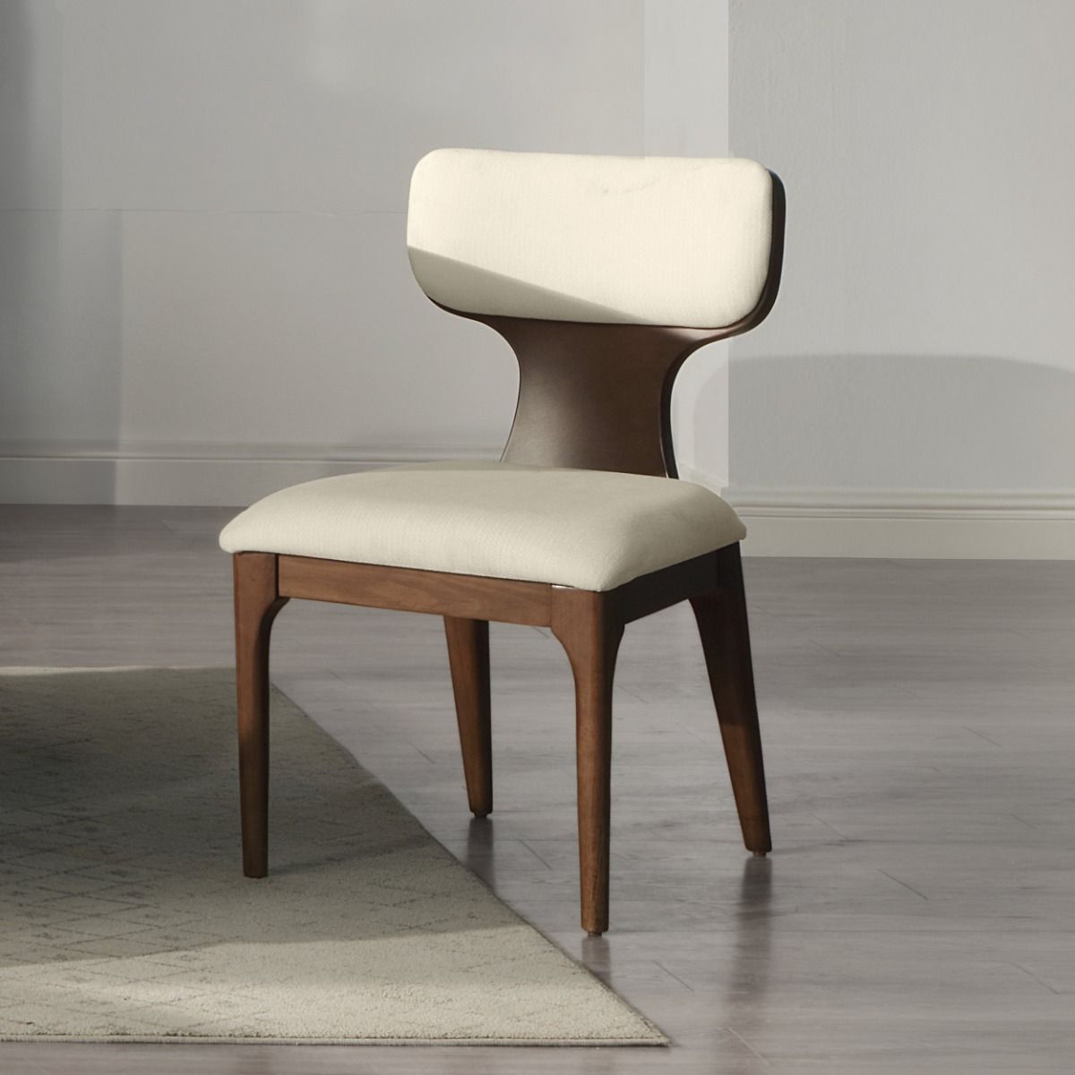 Koen - Side Chair (Set of 2) - Beige / Brown Oak, beige, view 3