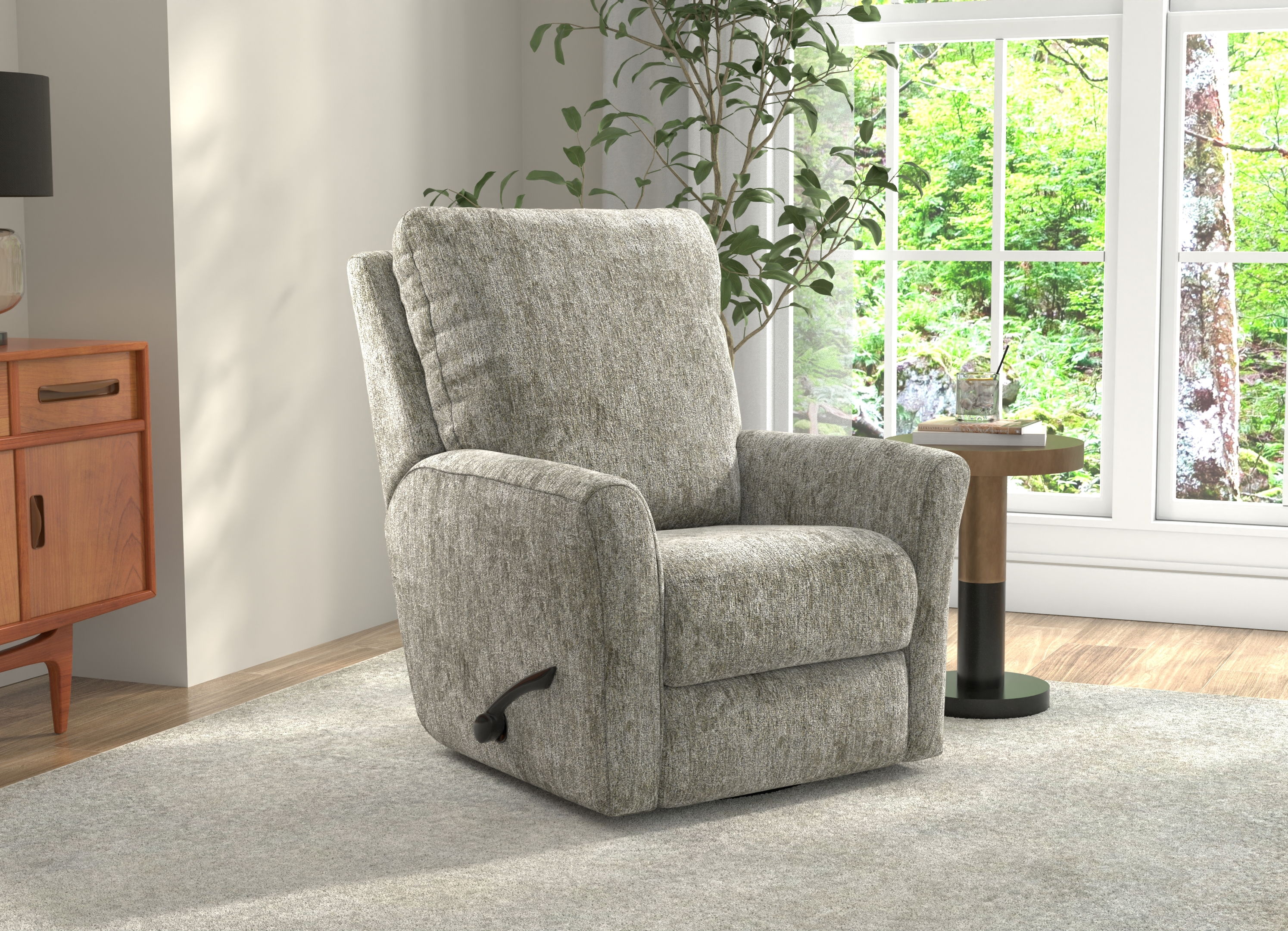Belton - Swivel Glider Recliner - Stone