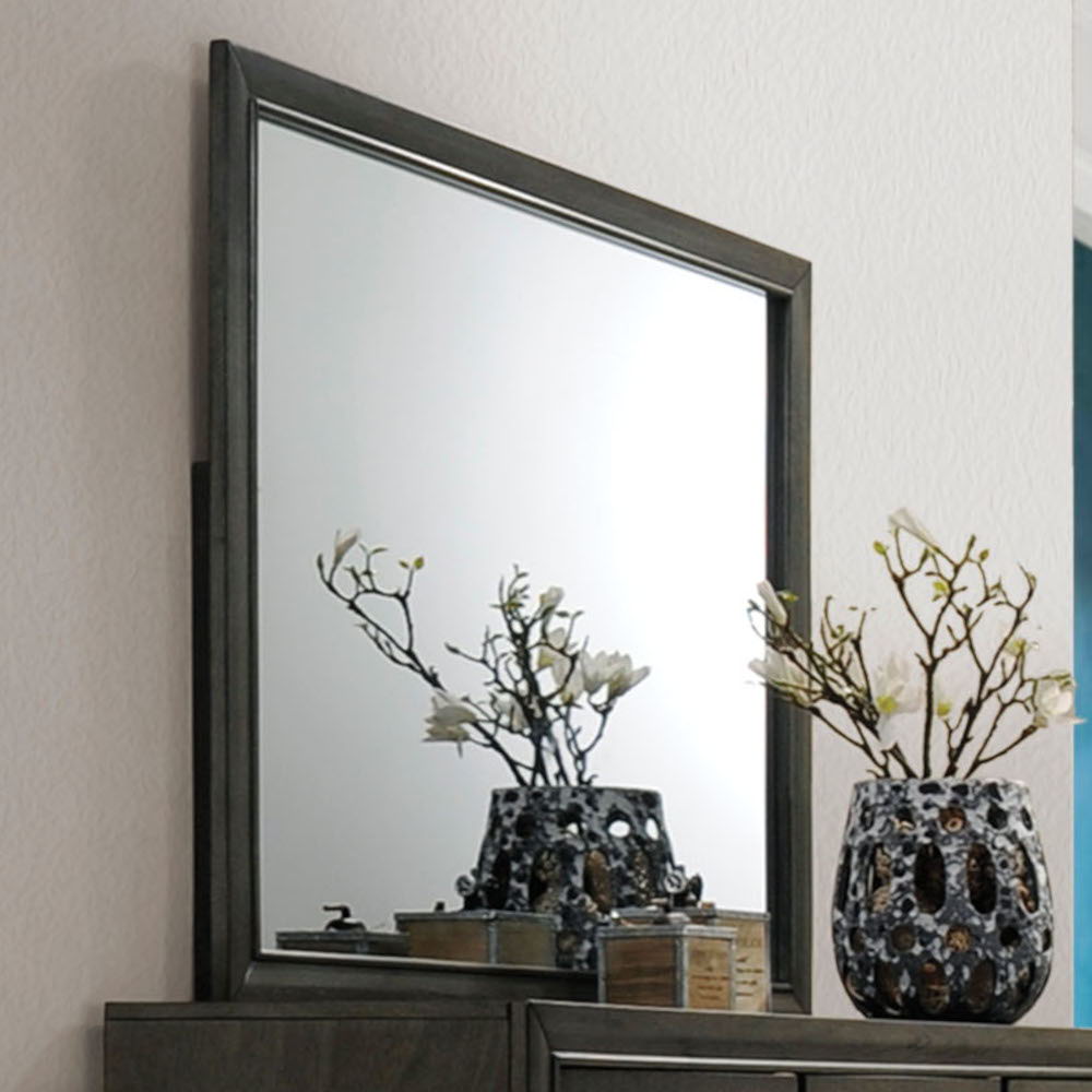 Carine II - Mirror - Gray, dark gray, view 2
