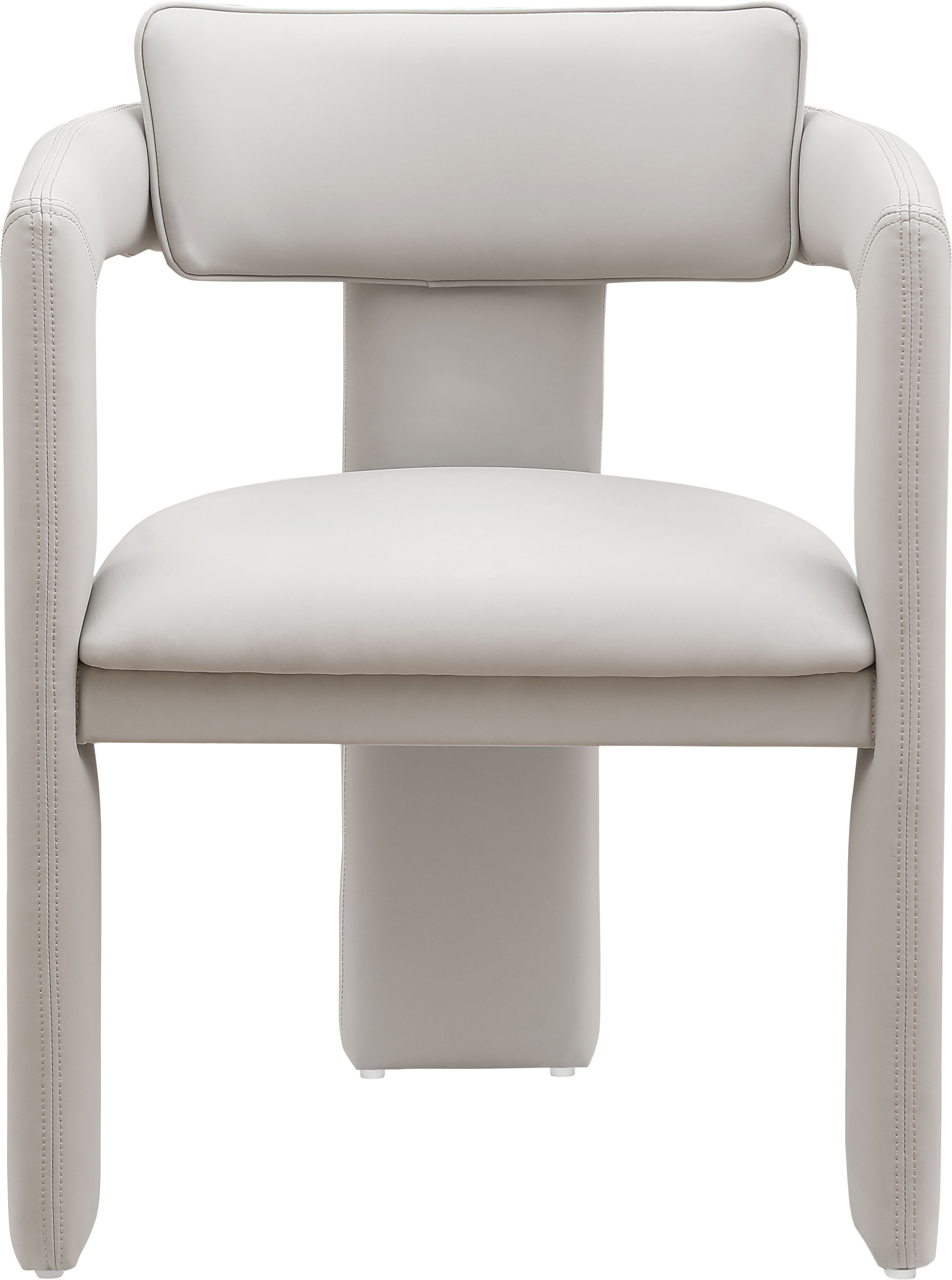 Brenda - Faux Leather Dining Chair (Set of 2) - Taupe