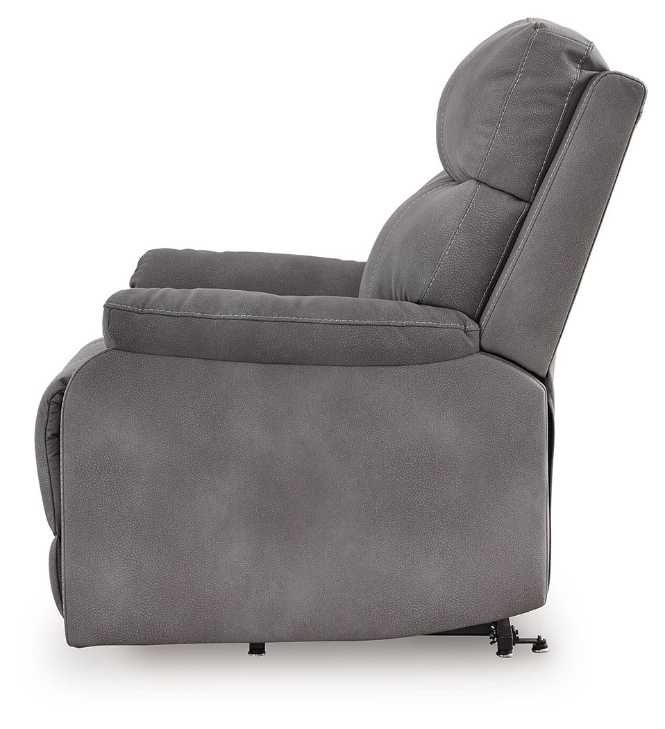 Ashley Furniture Next-Gen Durapella - Power Lift Recliner - Slate - Image 8