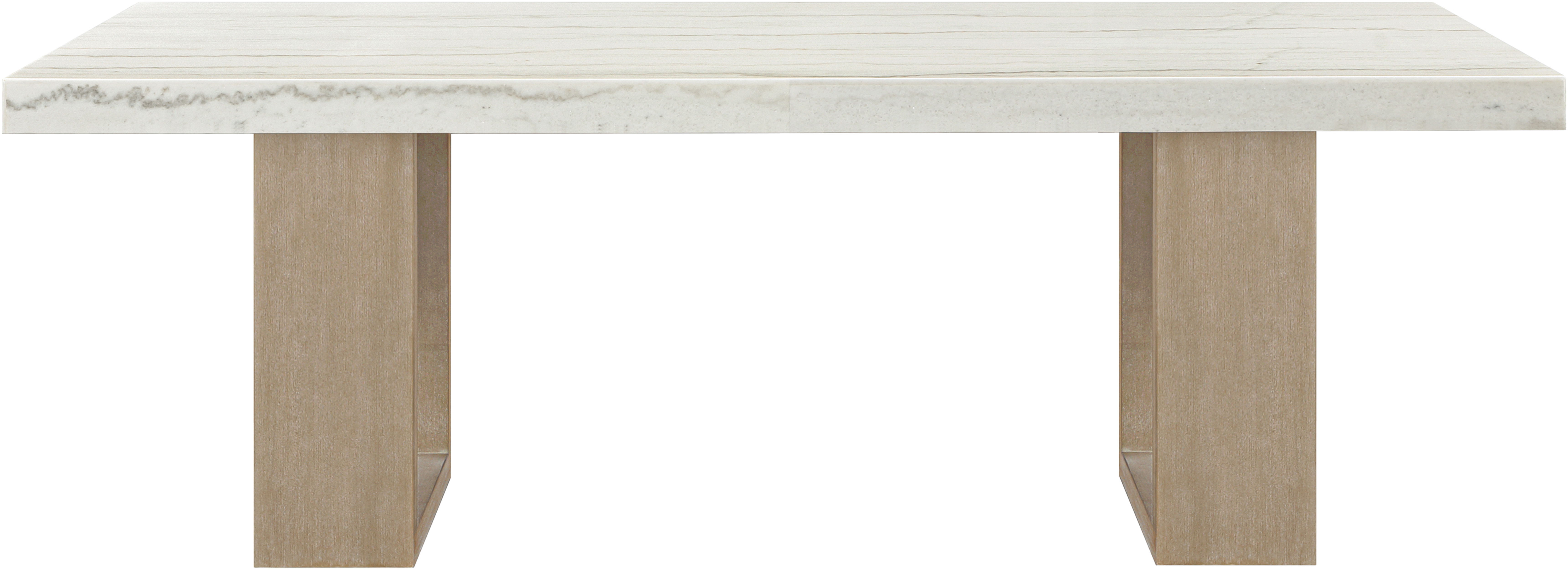 Ananda - 84" Marble Dining Table - White