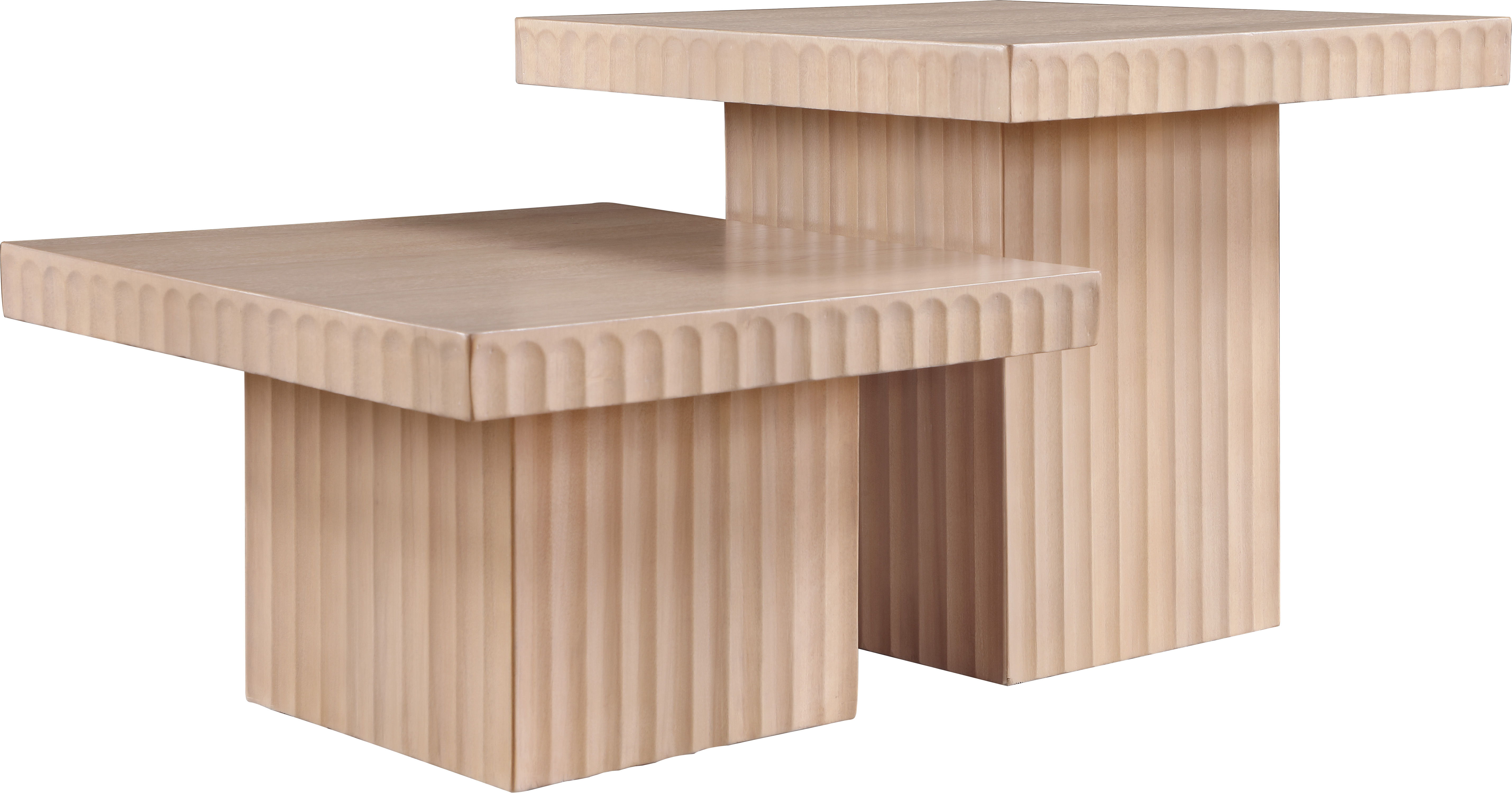 Spencer - Oak Veneer 2 Piece Coffee Table - Natural