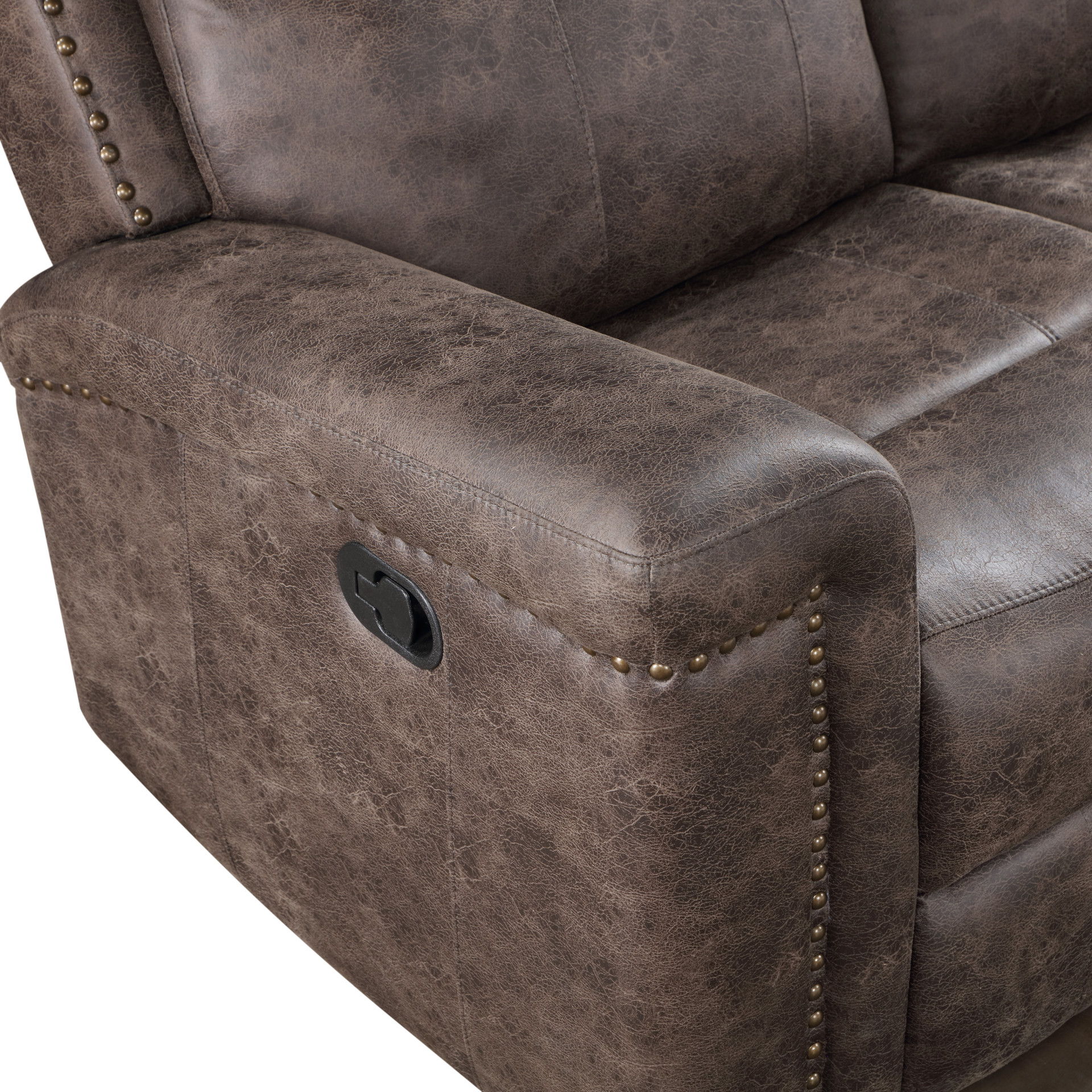 Quade - Sofa With Dual Recliner - Mocha, dark brown, view 7