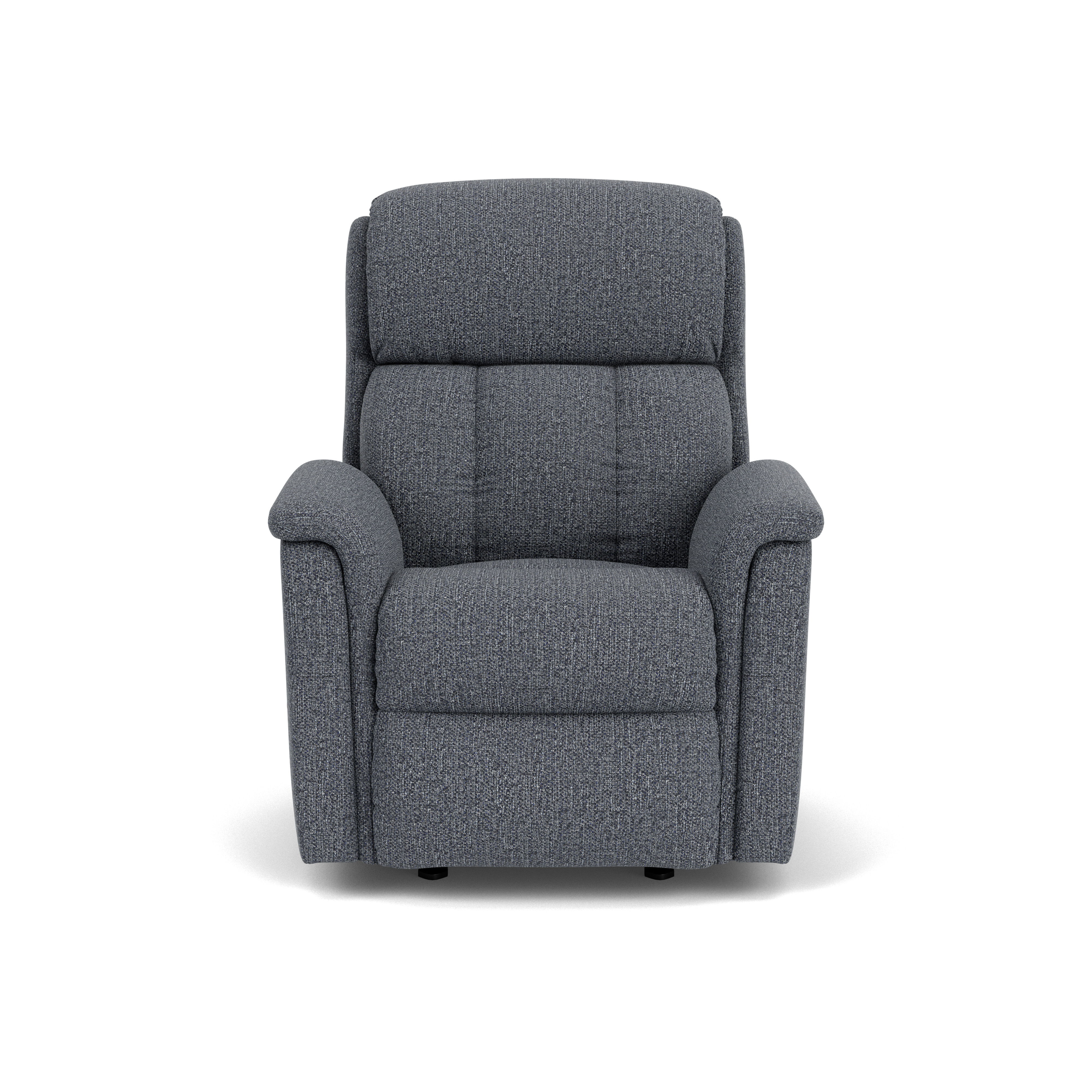Luna - Transitional Fabric Recliner, blue, view 3