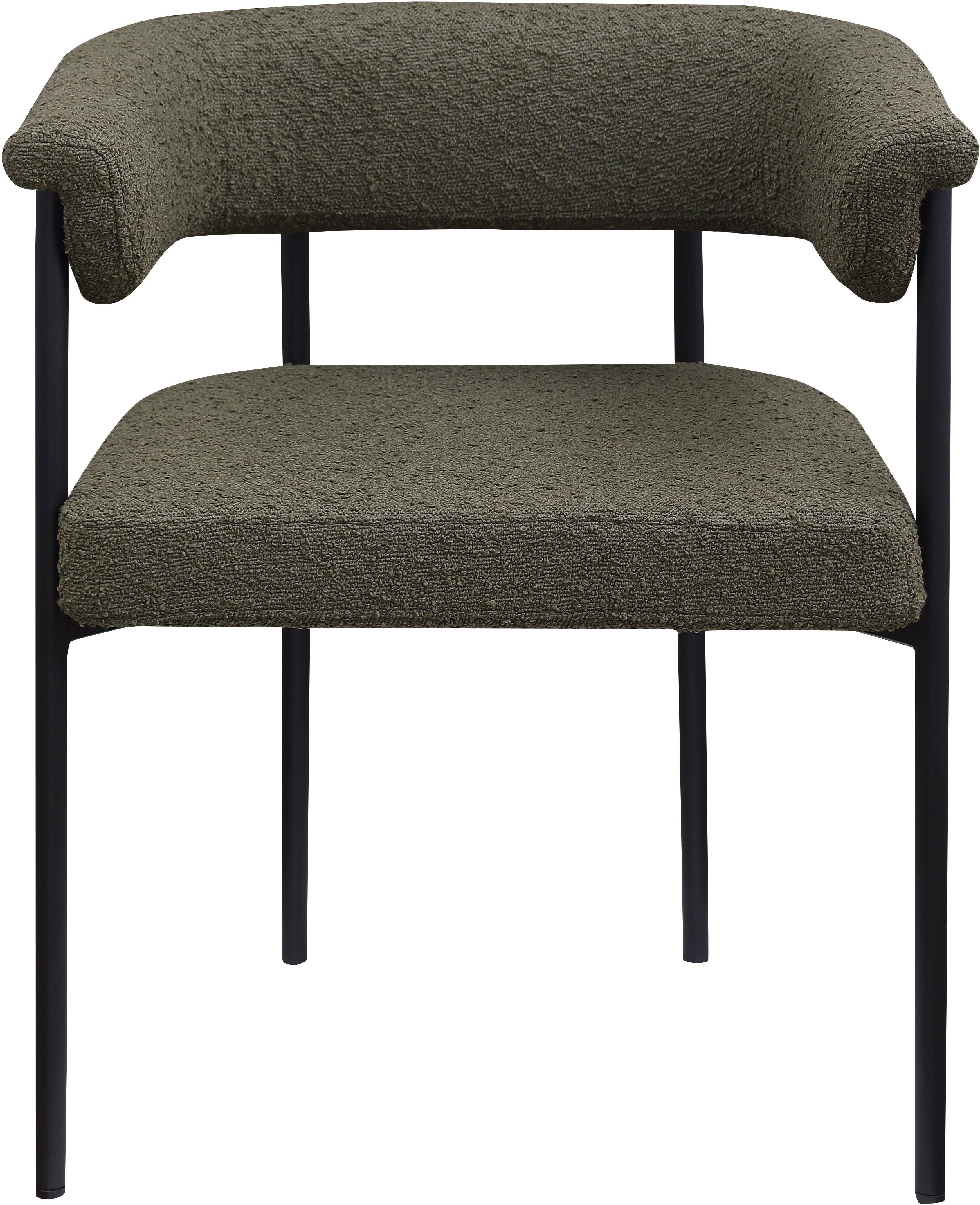 Malin - Boucle Dining Chair (Set of 2) - Olive