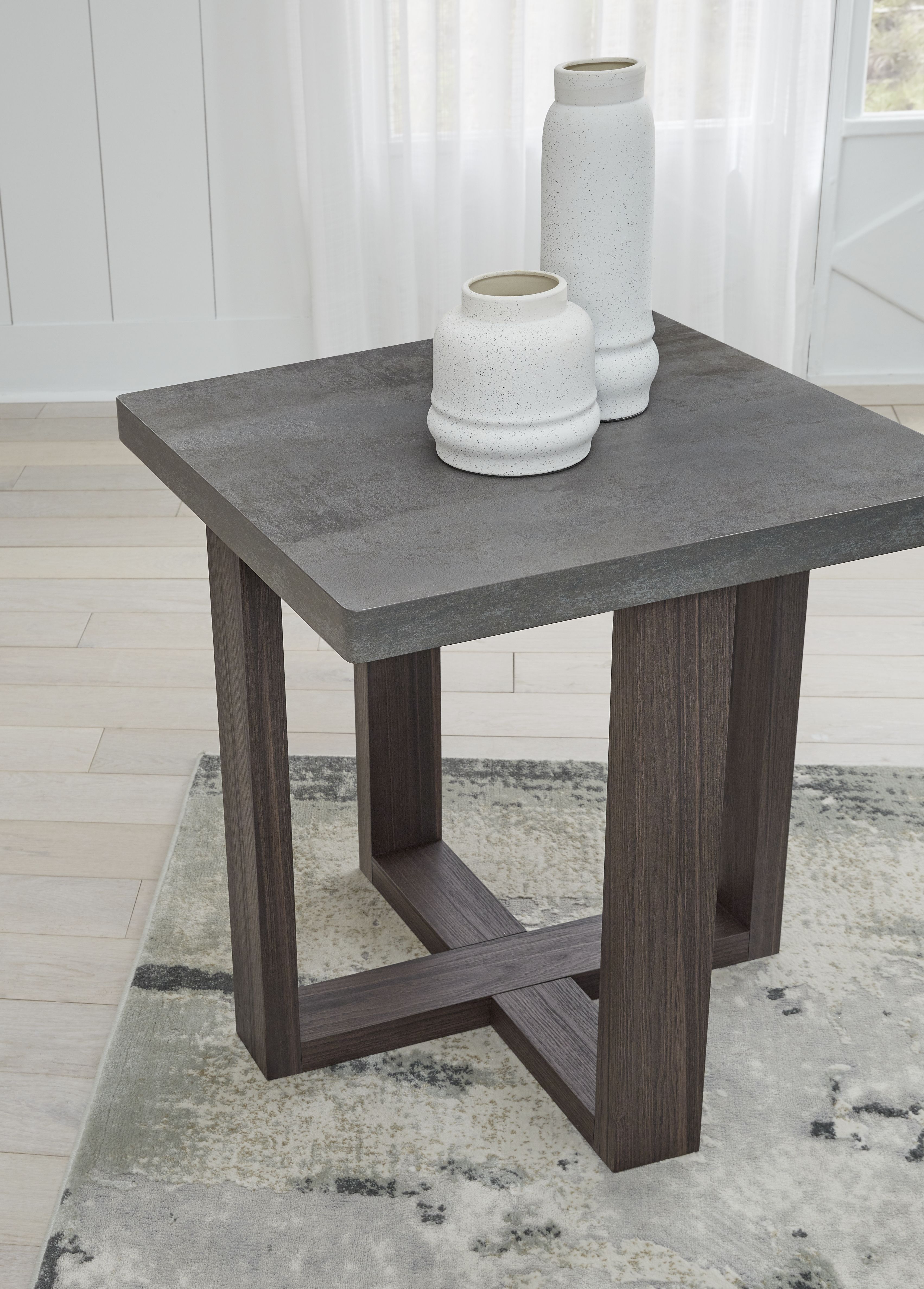 Ashley Furniture Dynnford - Occasional Table Set (Set of 3) - Gray / Brown - Image 12