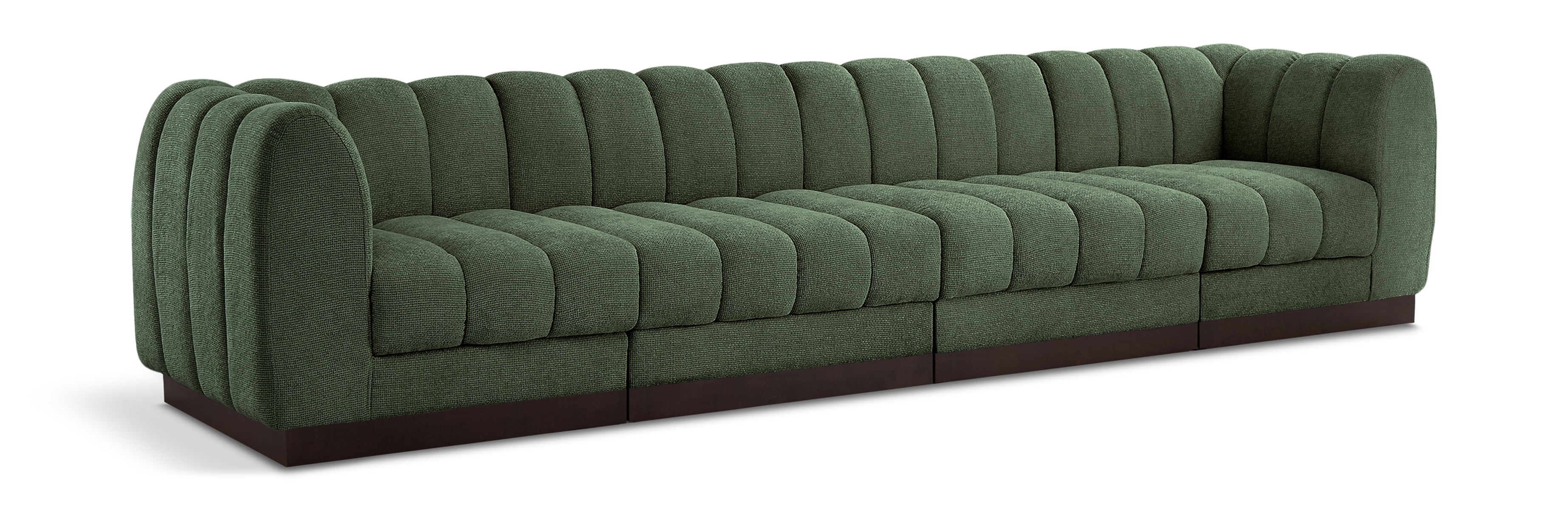 Quinn - 4 Seat Modular Sofa - Green