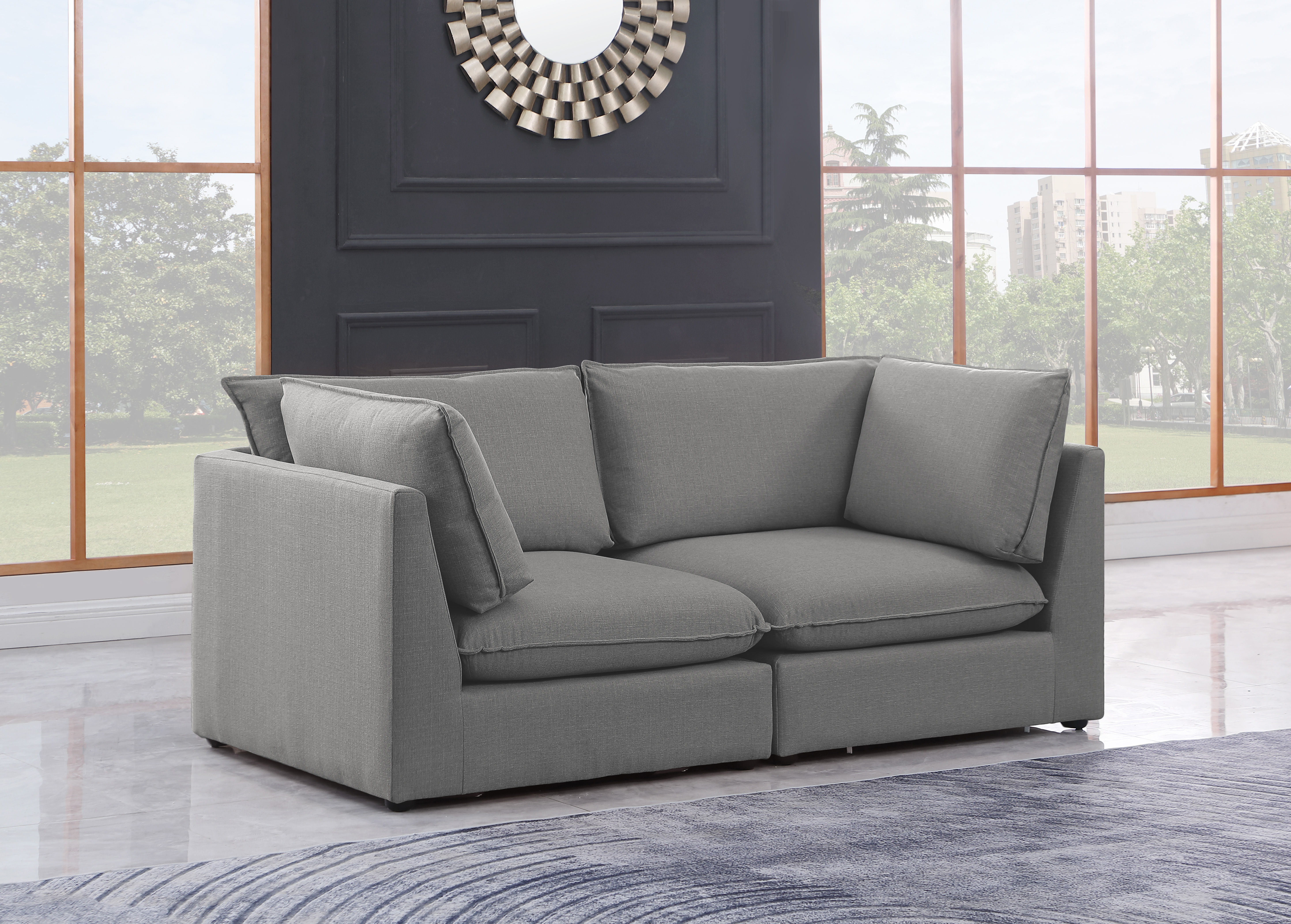 Mackenzie - 2 Piece Modular Sofa - Gray