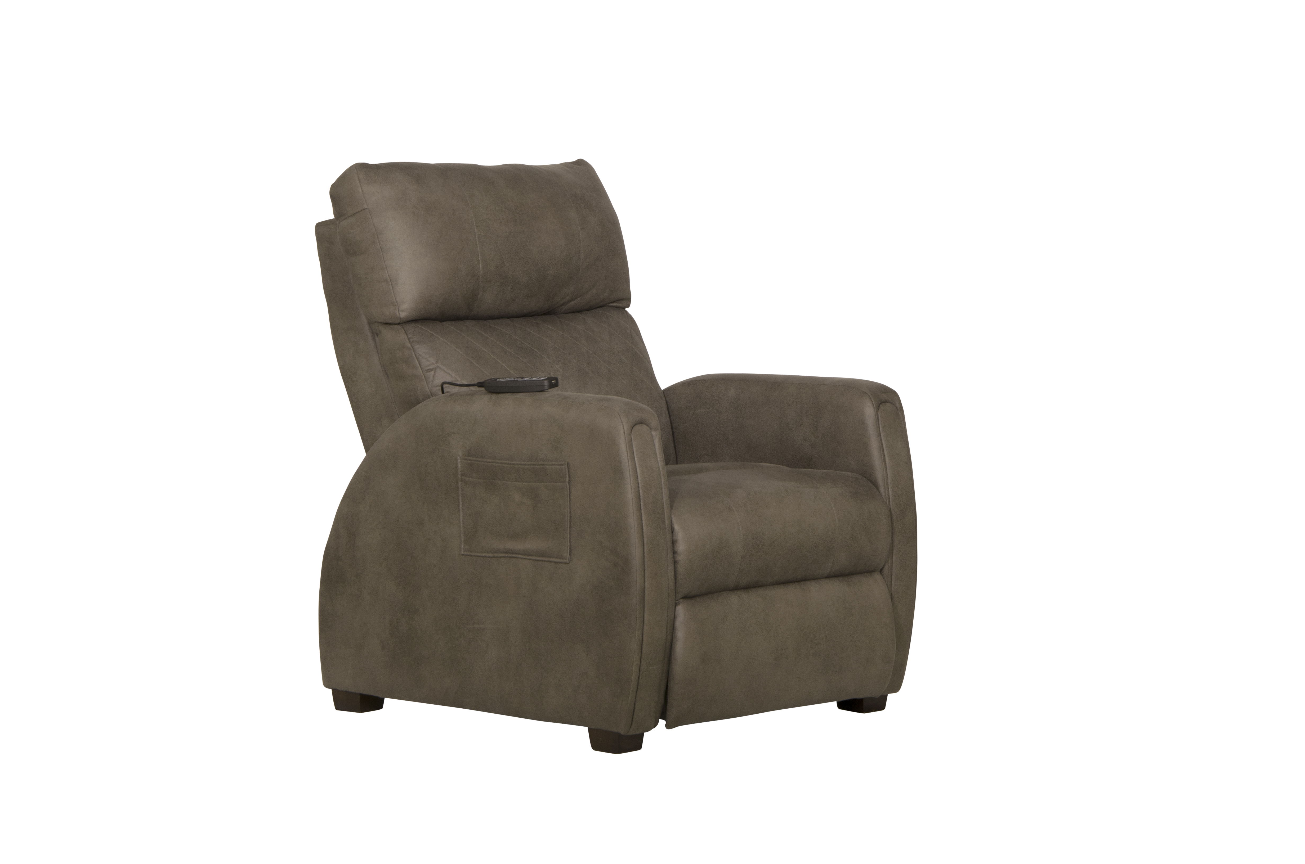 Relaxer - Power Headrest Power Lay Flat Reclining With Heat / Massage / Lumbar / Zero Gravity - Taupe