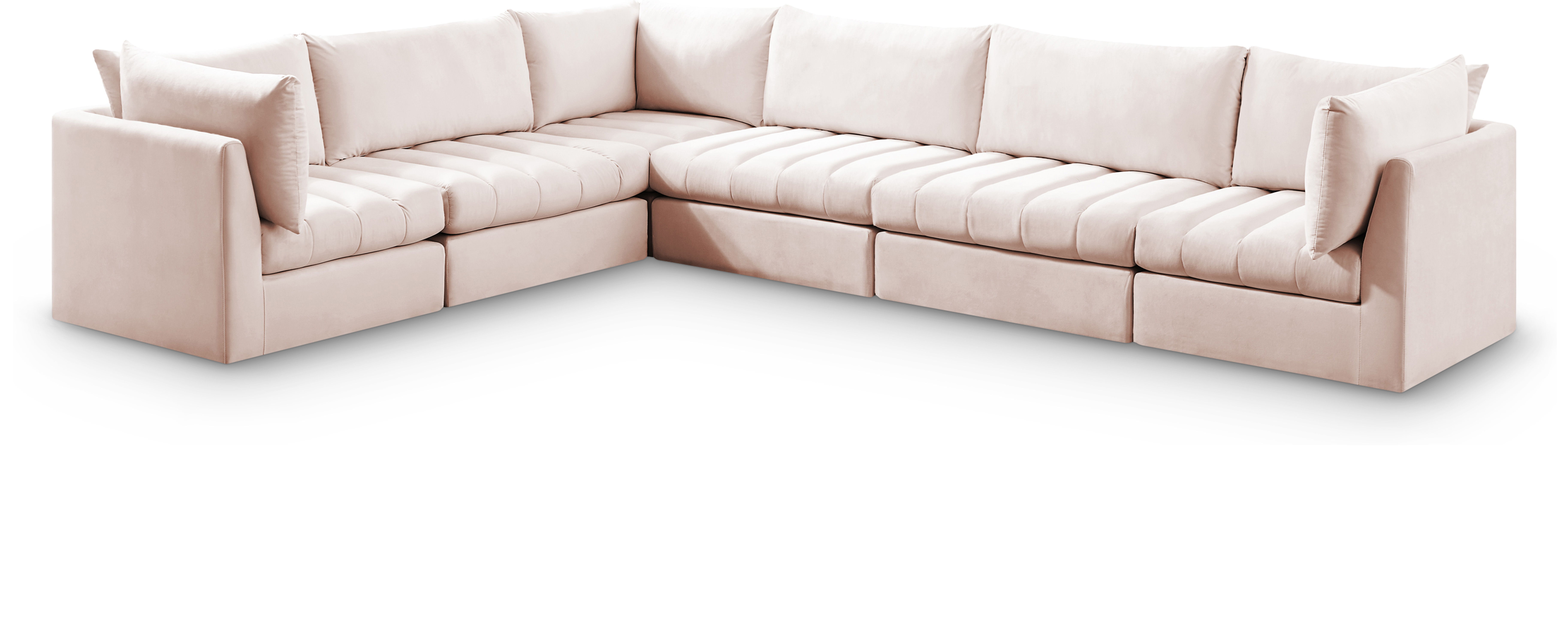 Jacob - Modular Sectional 6 Piece - Pink