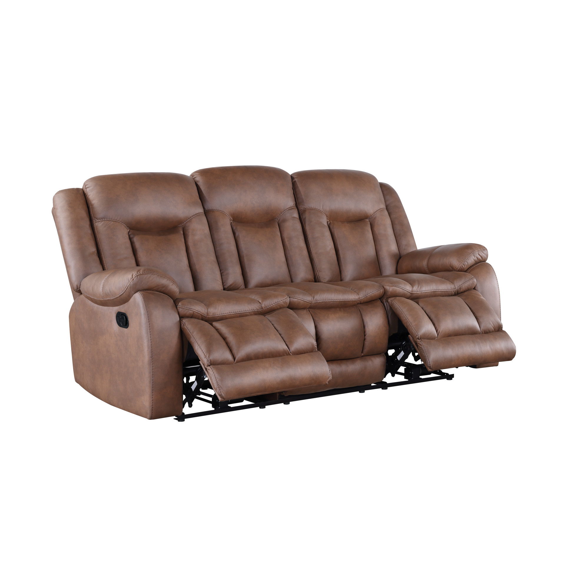 Morello - Sofa With Dual Recliner - Brown