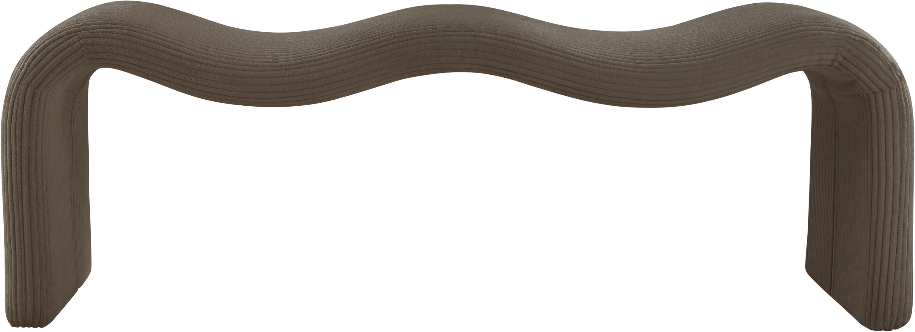 Willow - Corduroy Bench - Brown