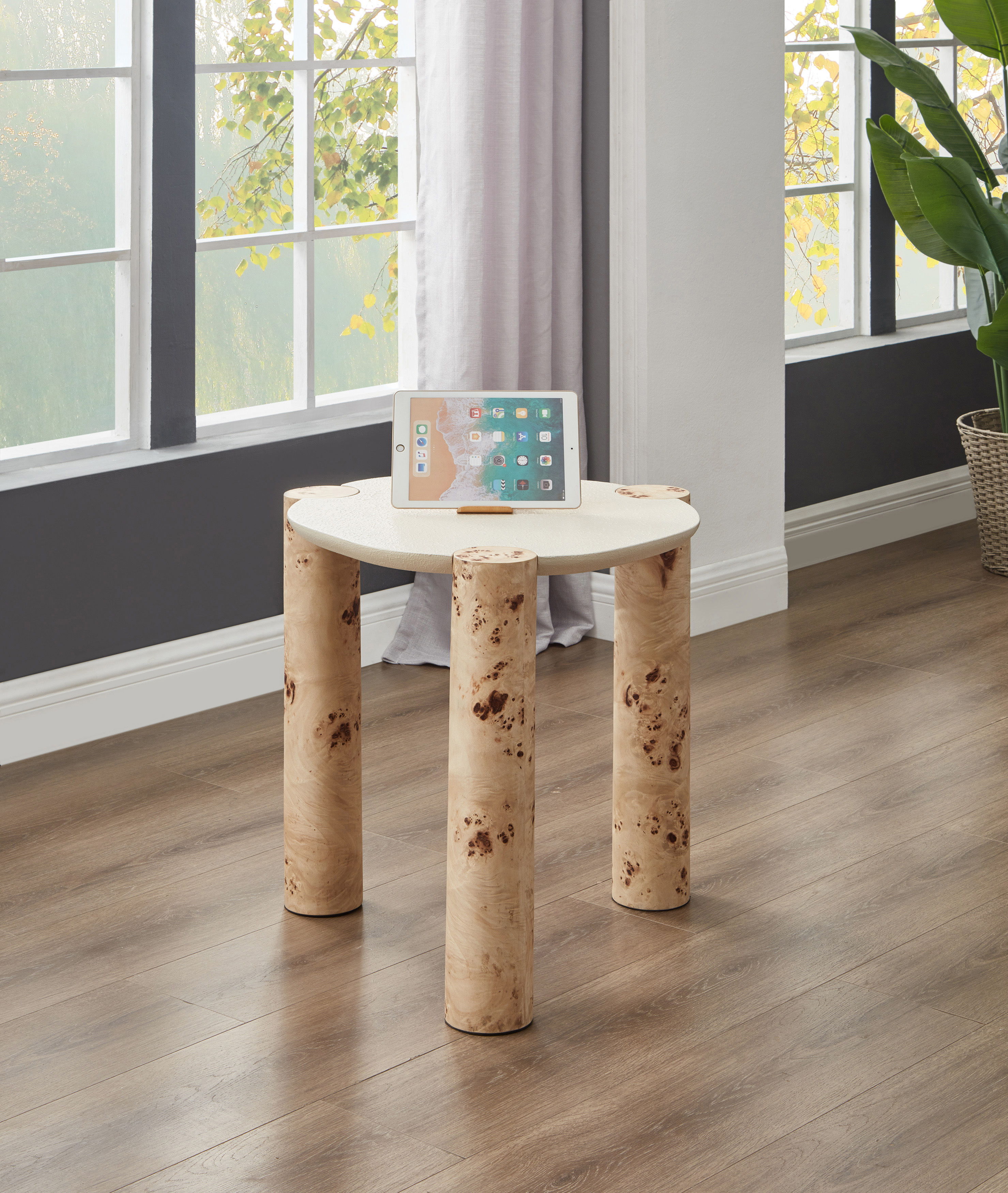 Thor - Burl Wood End Table - Natural