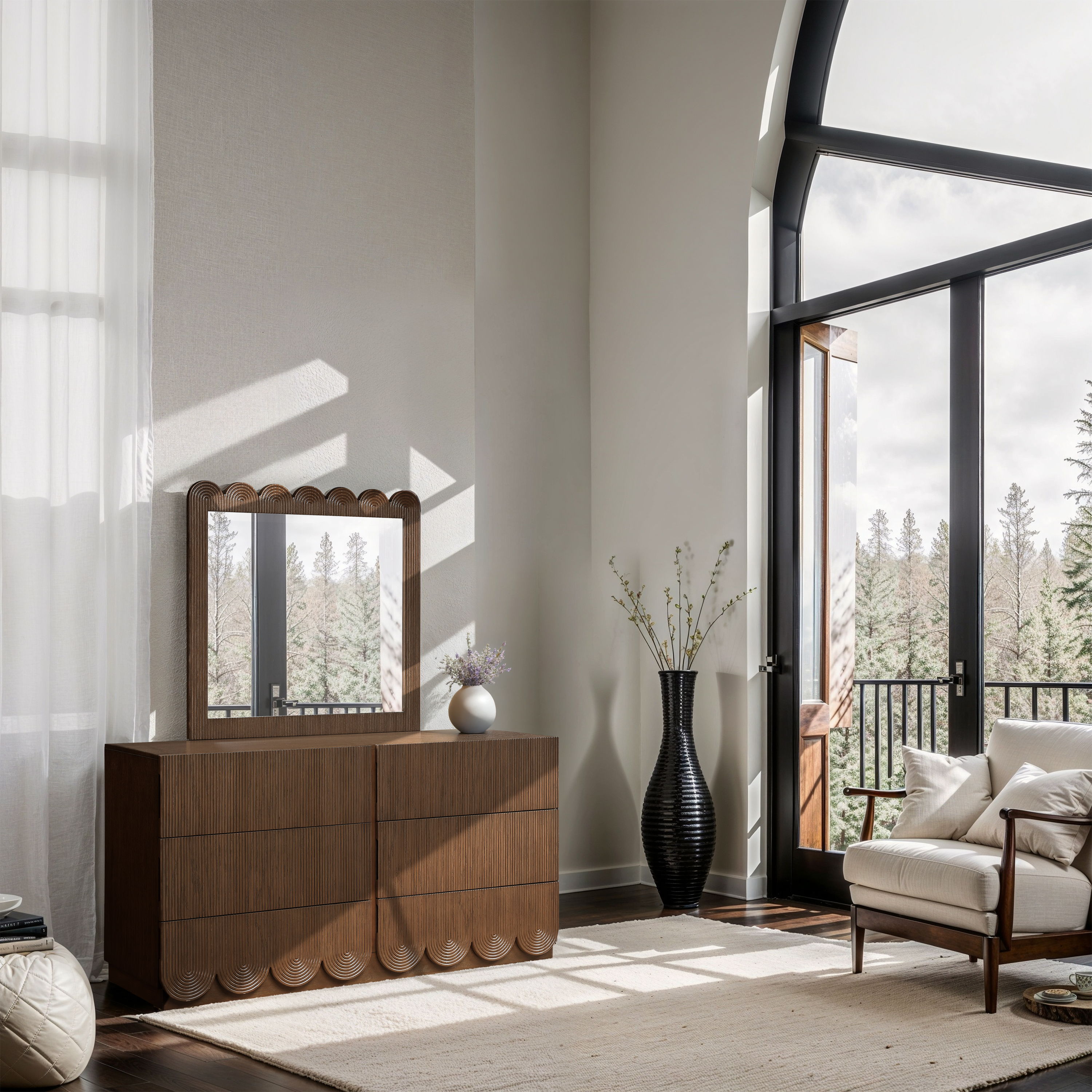 Scallop - Dresser - Brown