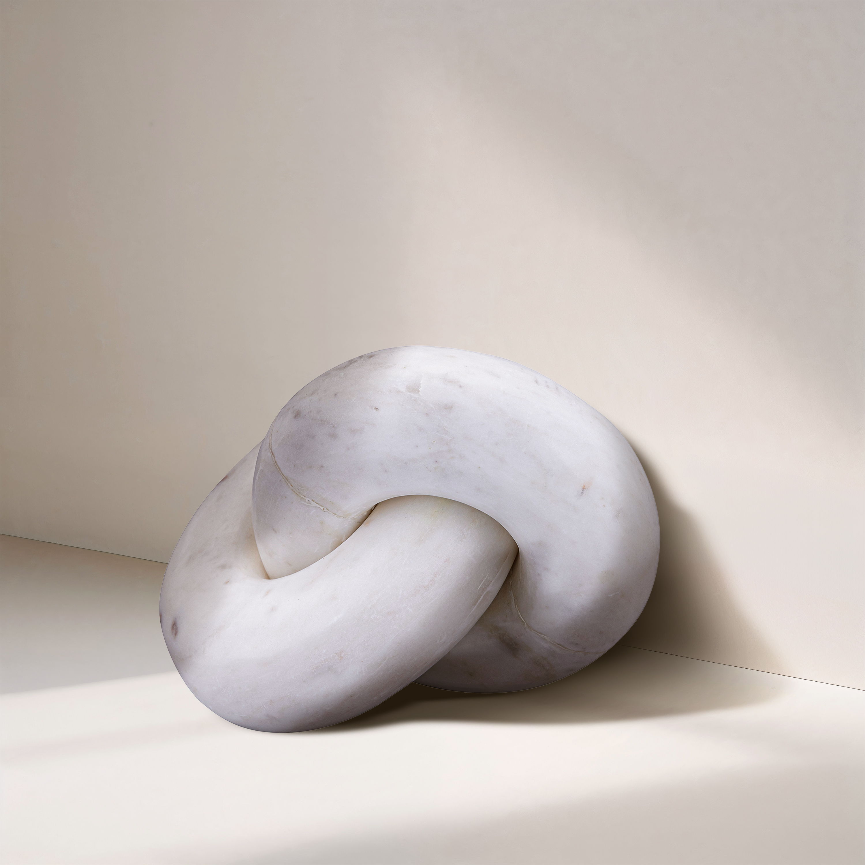 Knot - Marble Decorative - White