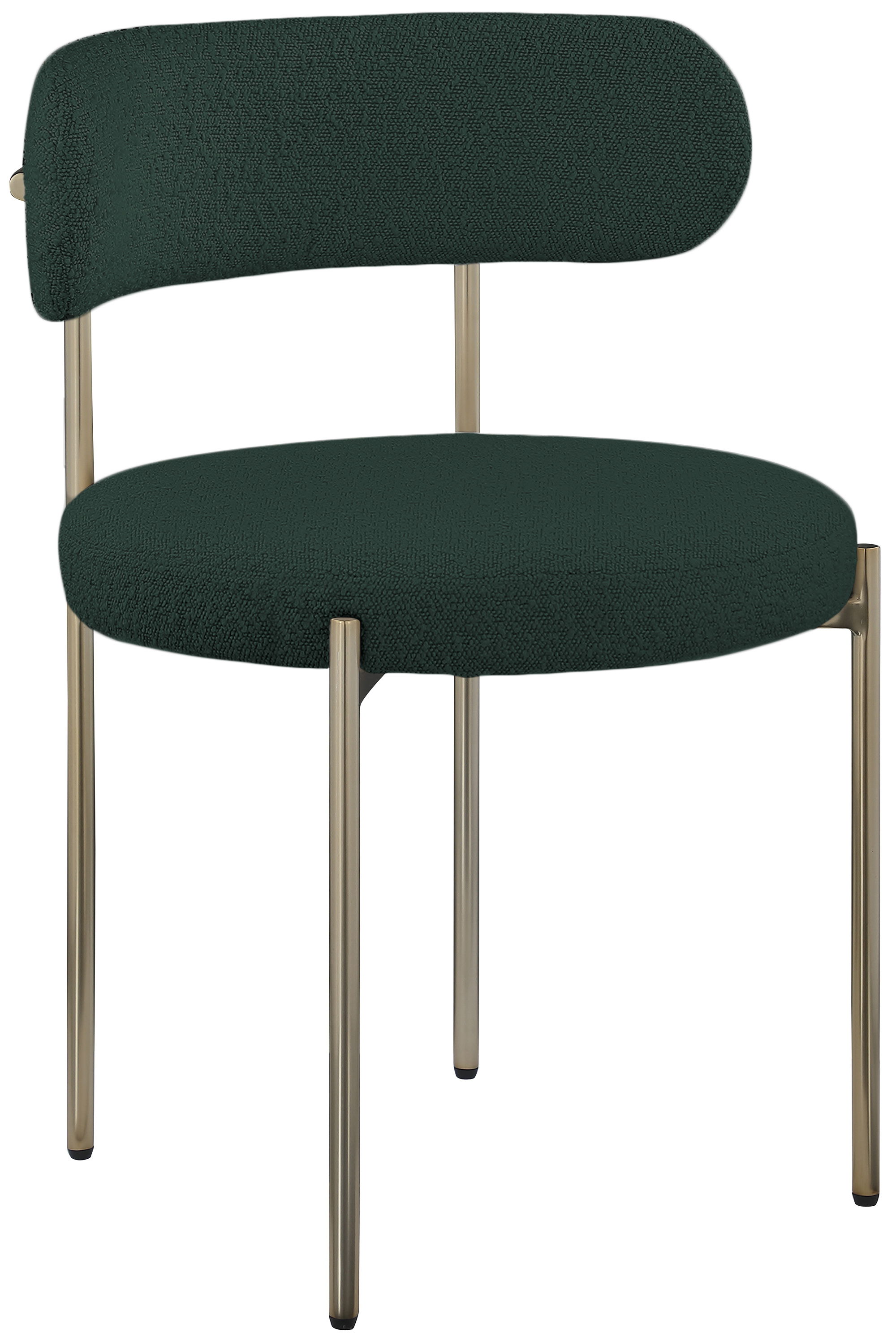 Beacon - Boucle Fabric Dining Chair (Set of 2) - Green