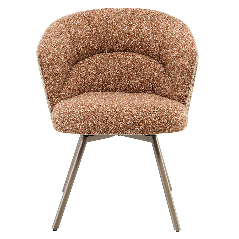 Lidi - Side Chair (Set of 2) - Rust Orange, orange, view 3