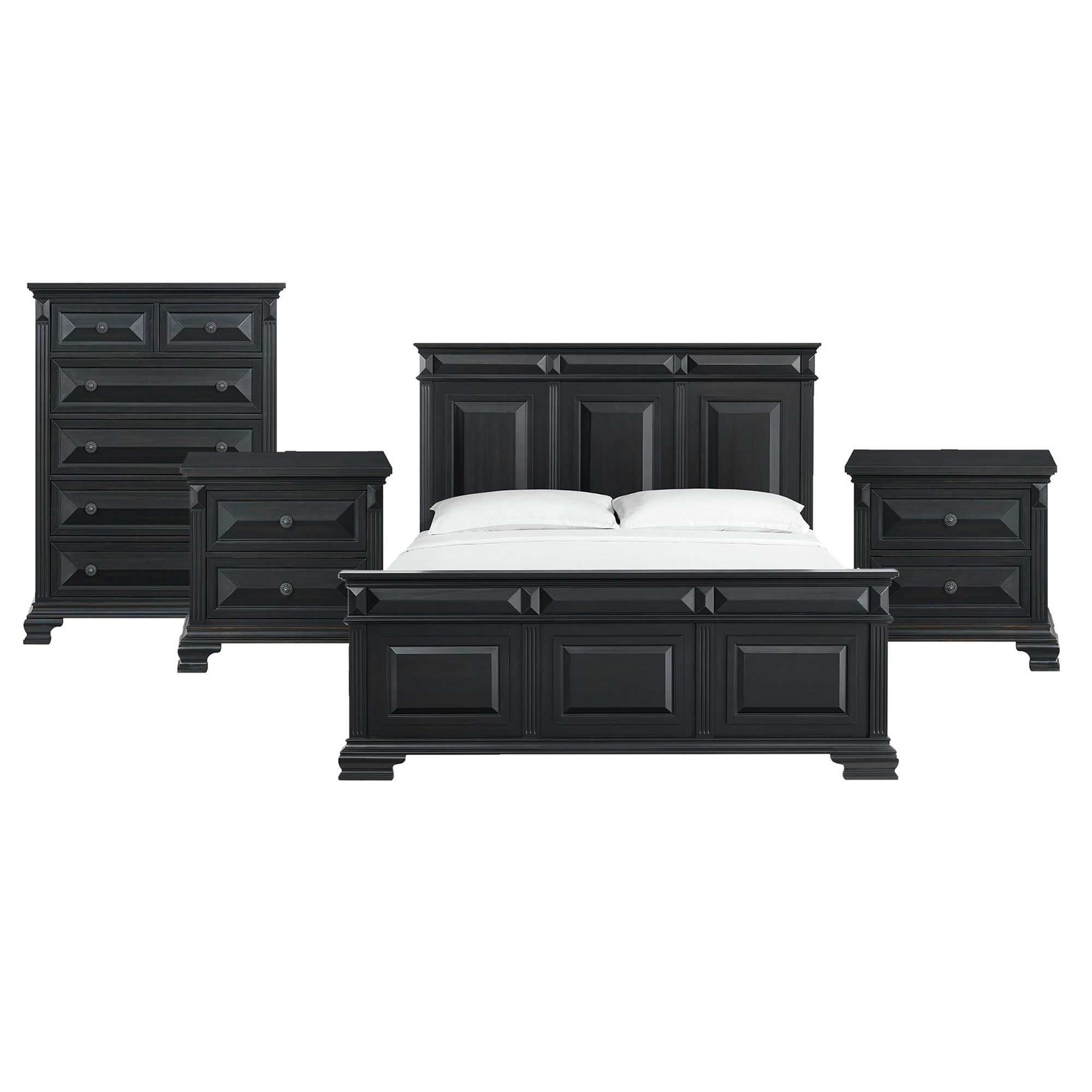 King · 4 Pc · Bedroom Set