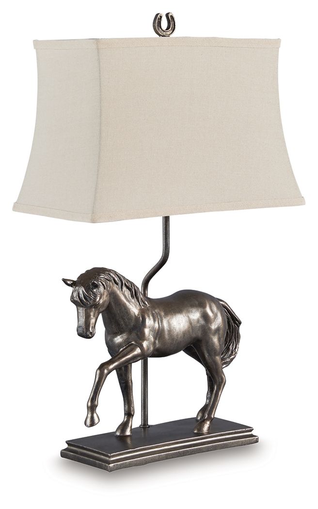 Ashley Furniture Sandorman - Poly Table Lamp - Bronze Finish - Image 3