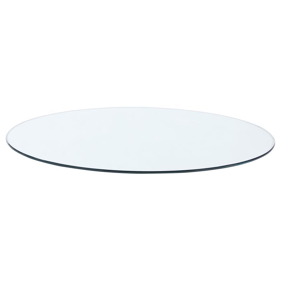 52\" 12mm Round Glass Table Top - Clear