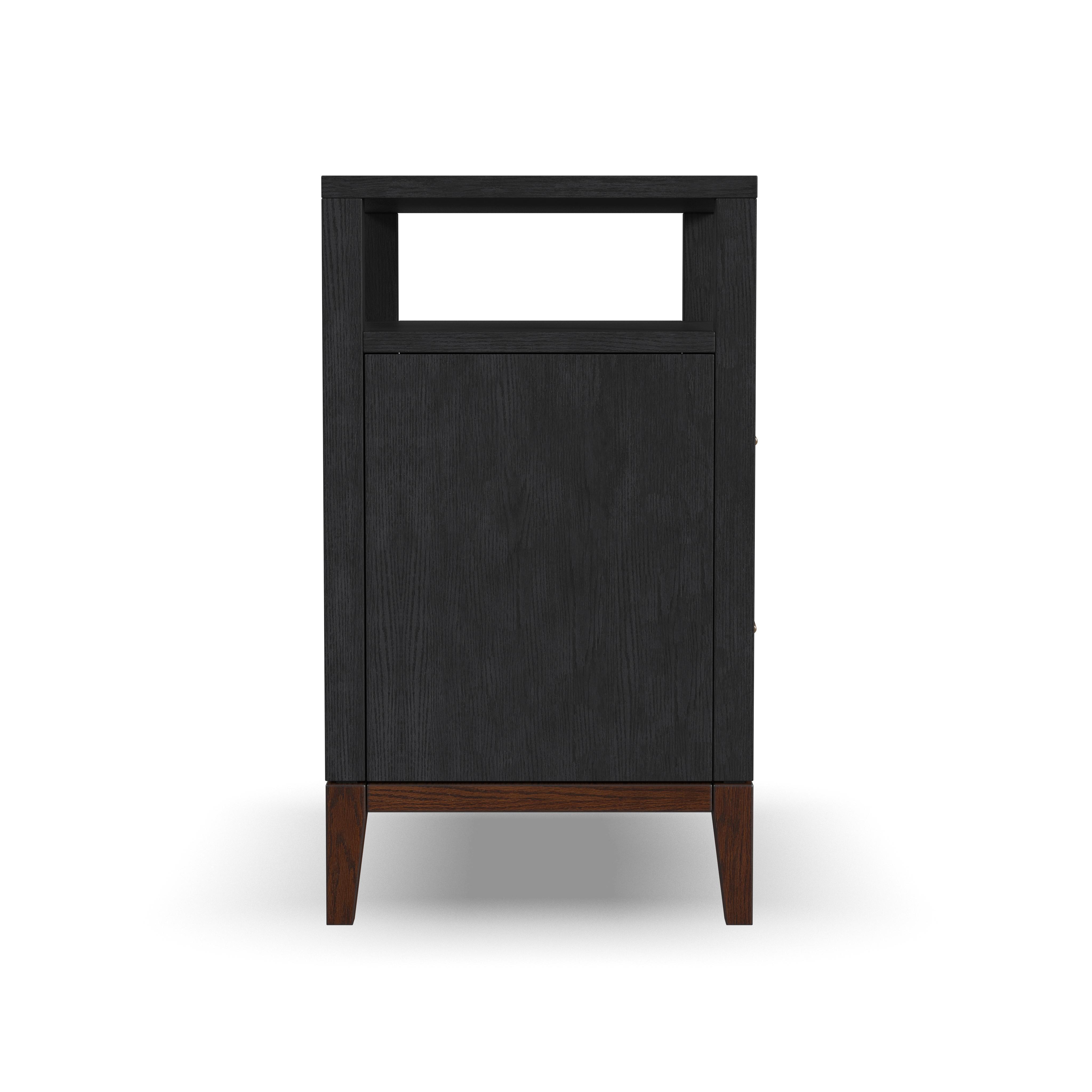 Waterfall - Nightstand - Black, black, view 3