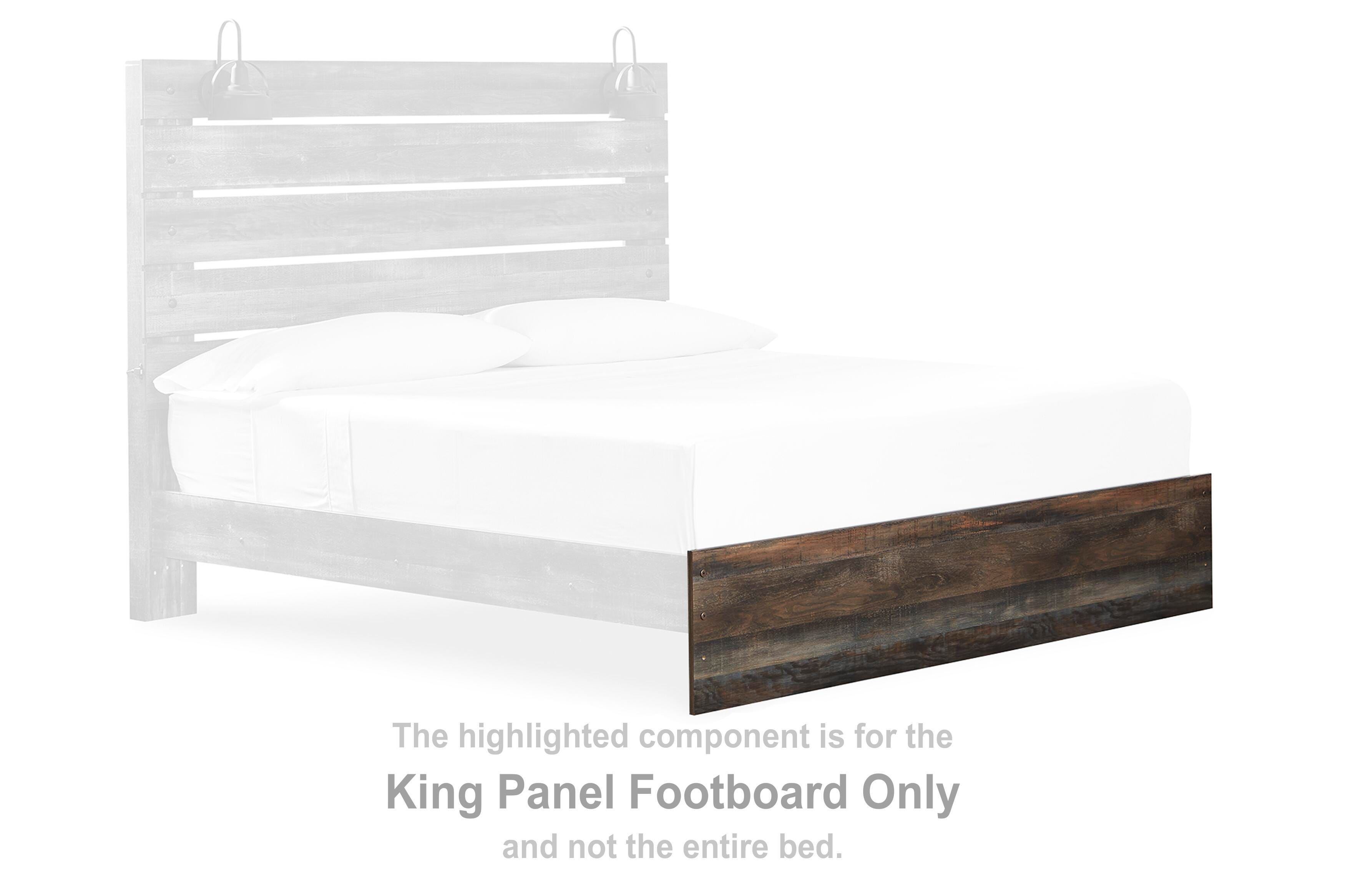 Drystan – King Panel Footboard – Brown / Beige