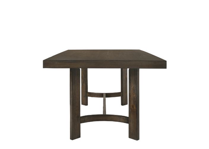 Farren - Dining Table - Weathered Oak, dark brown, view 2