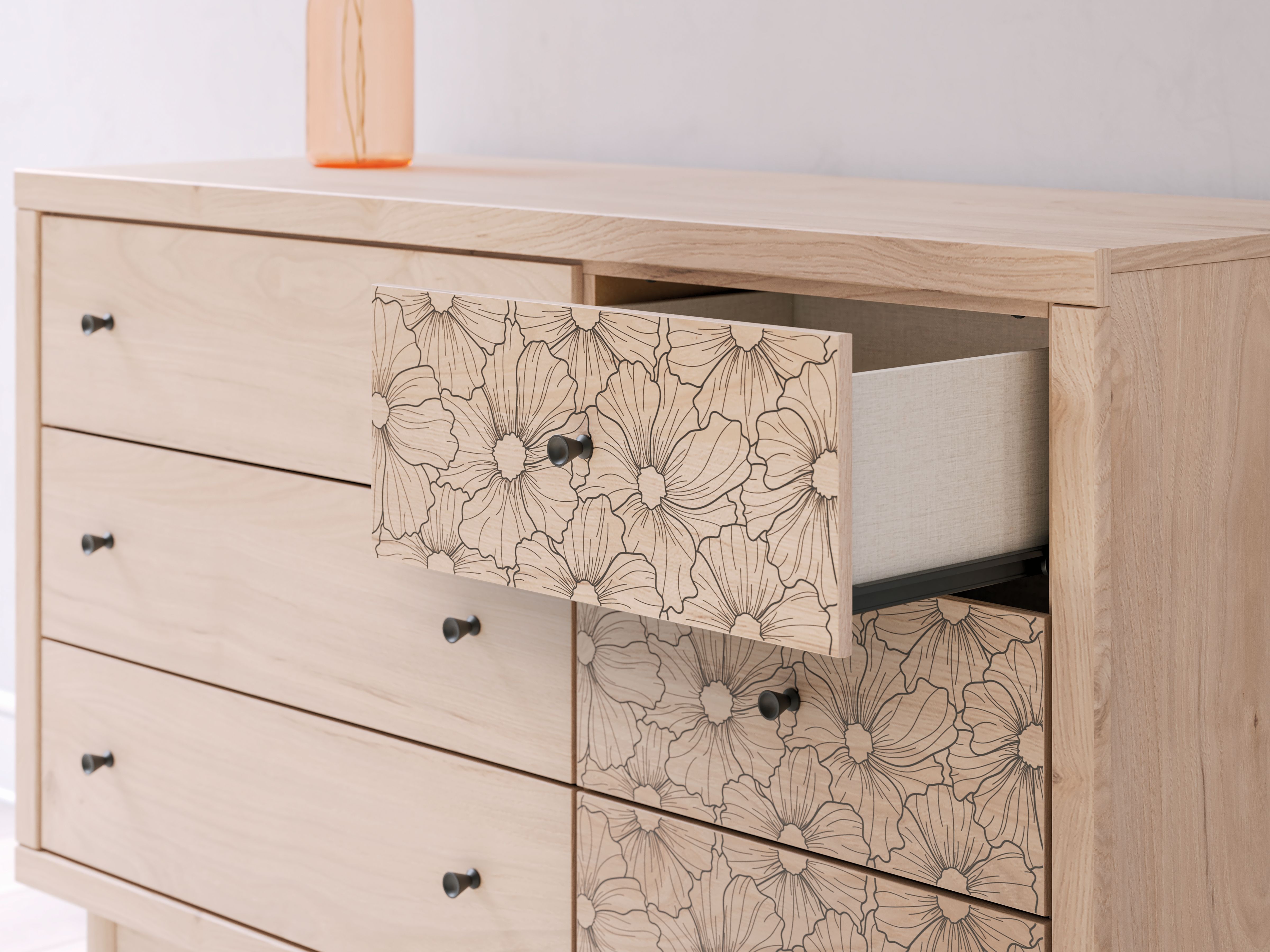 Ashley Furniture Arloster - Six Drawer Dresser - Tan - Image 10
