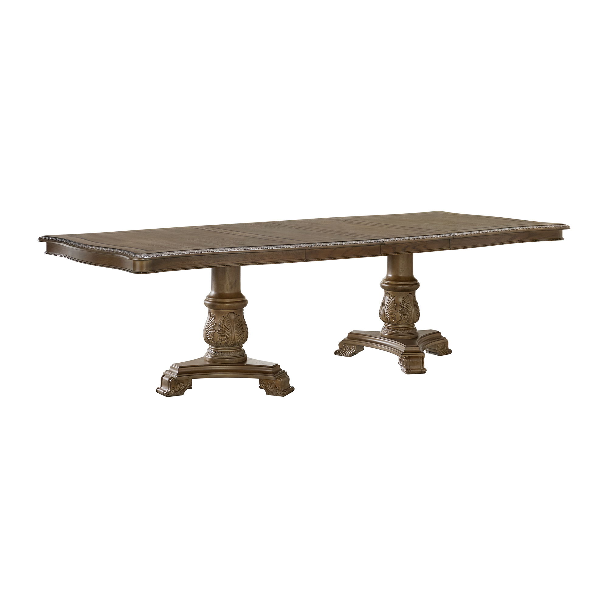 Rectangular Dining Table With 2 Leaves
