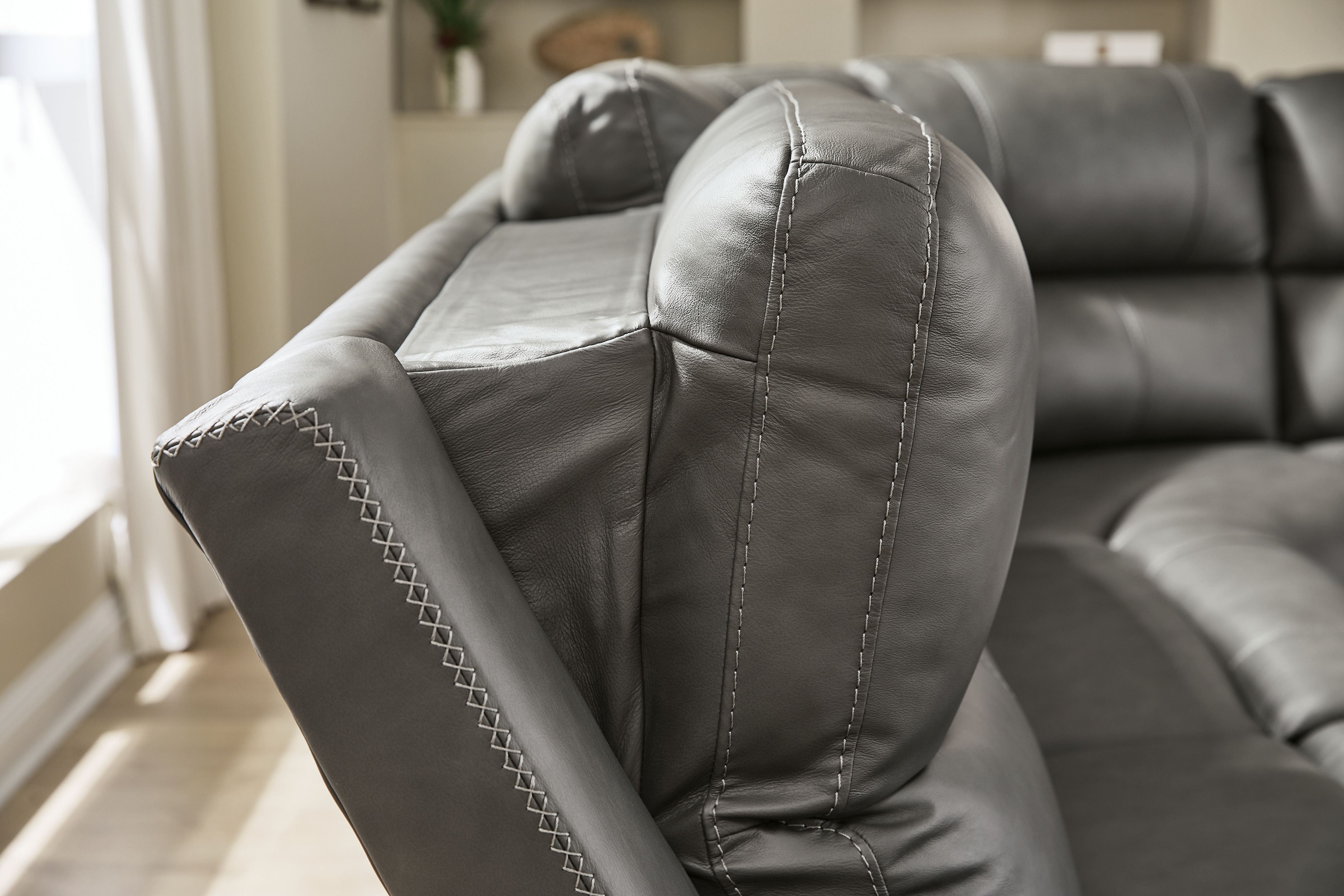 Ashley Furniture Bleckley - 6-Piece Power Reclining Sectional With LAF And RAF Recliners - Anchor - Image 3