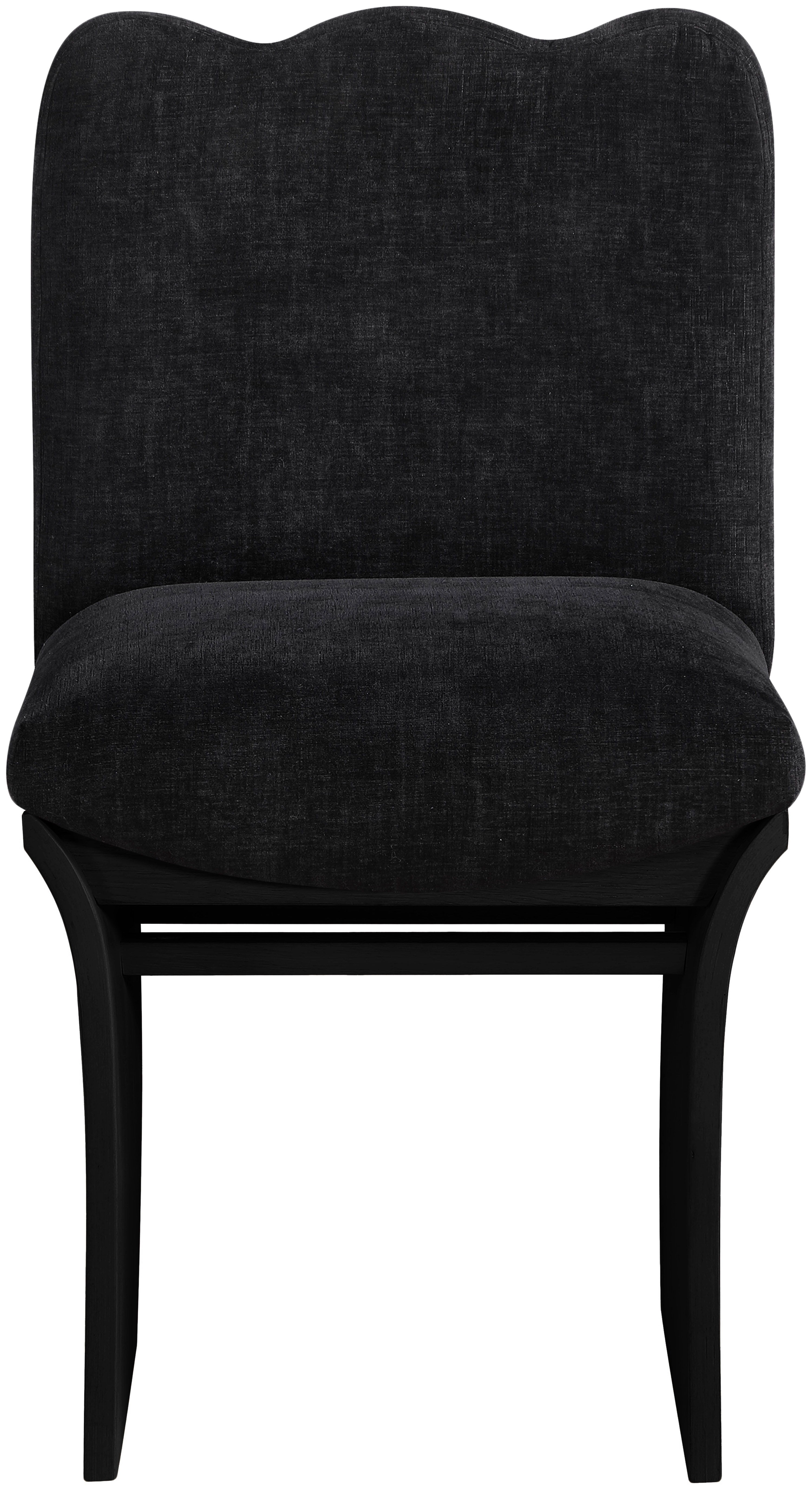 Shaw - Chenille Fabric Upholstered Dining Chair - Black