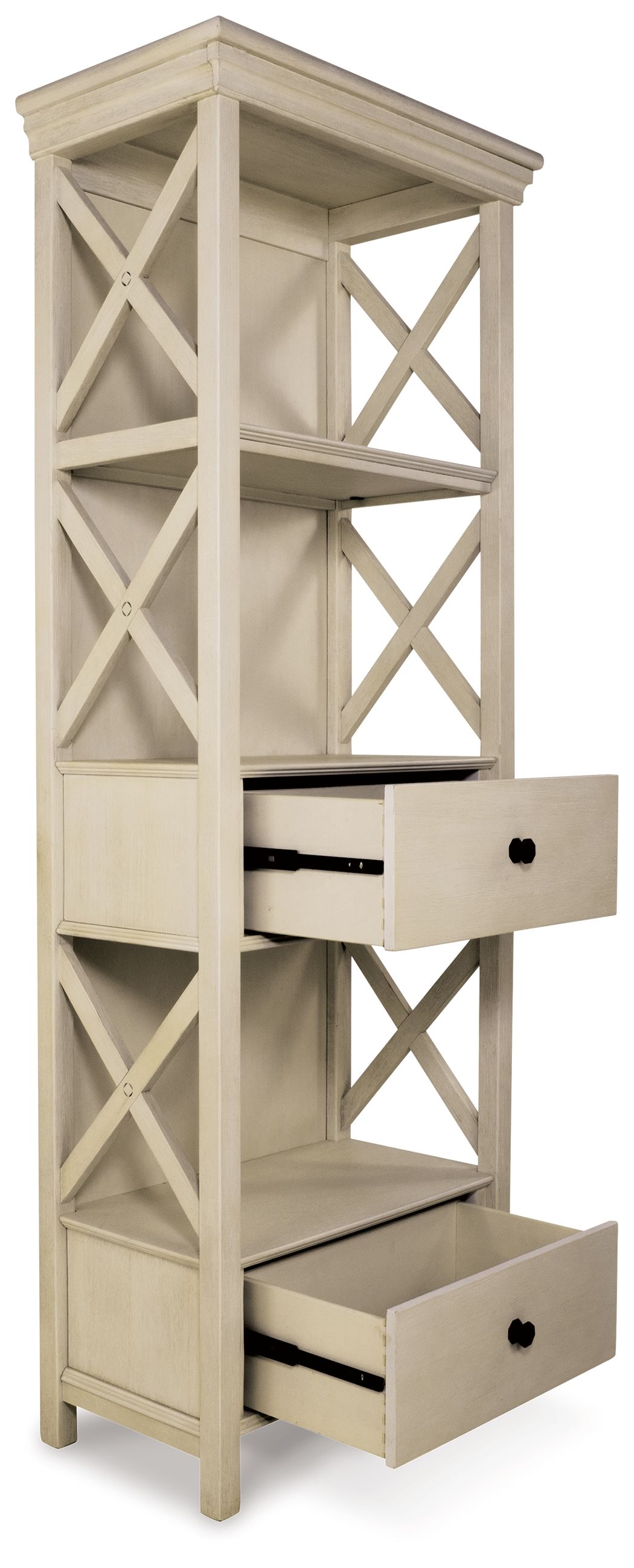 Ashley Furniture Bolanburg - Display Cabinet - Antique White - Image 4