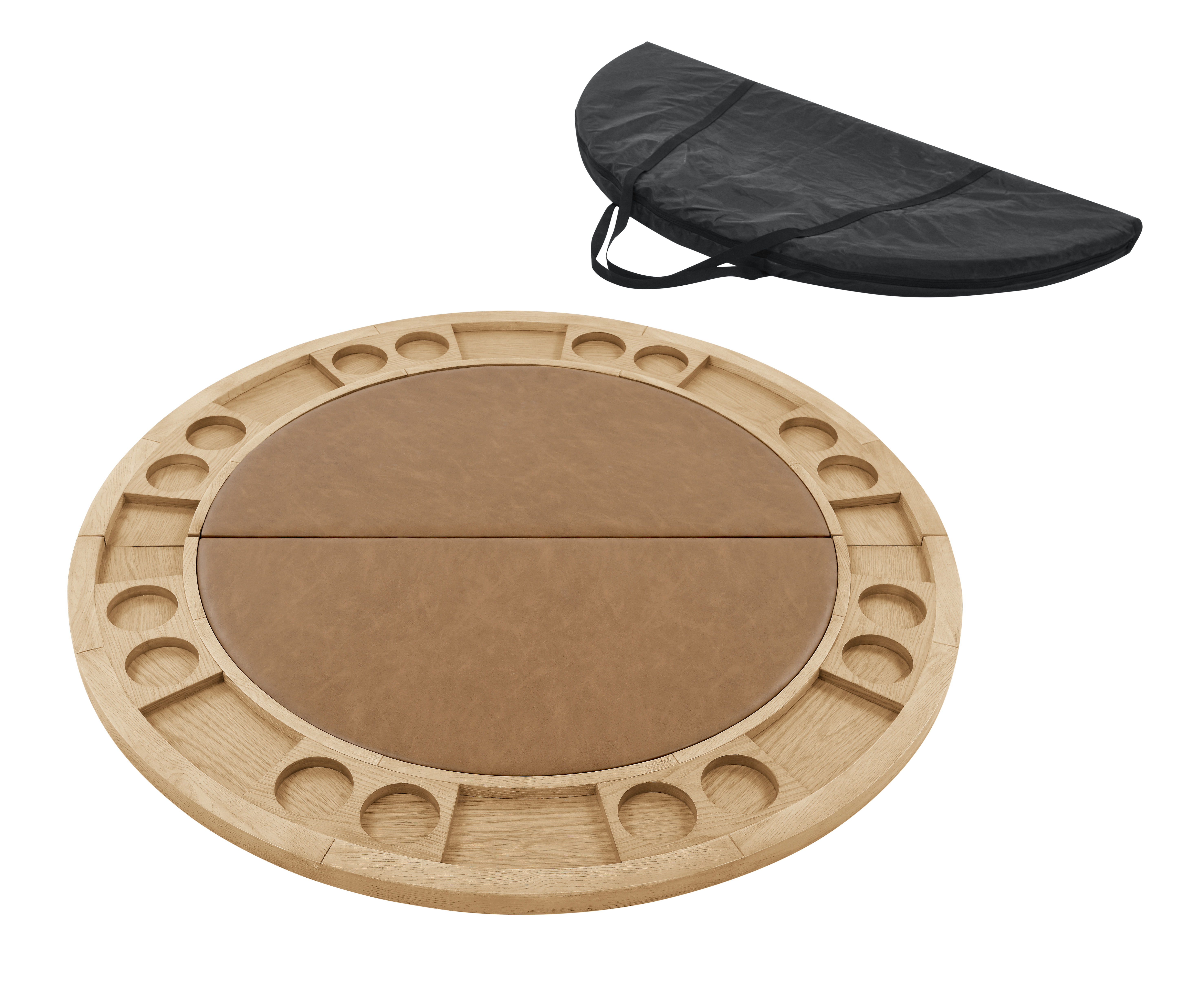 Rylie - Folding Game Table Top - Caramel