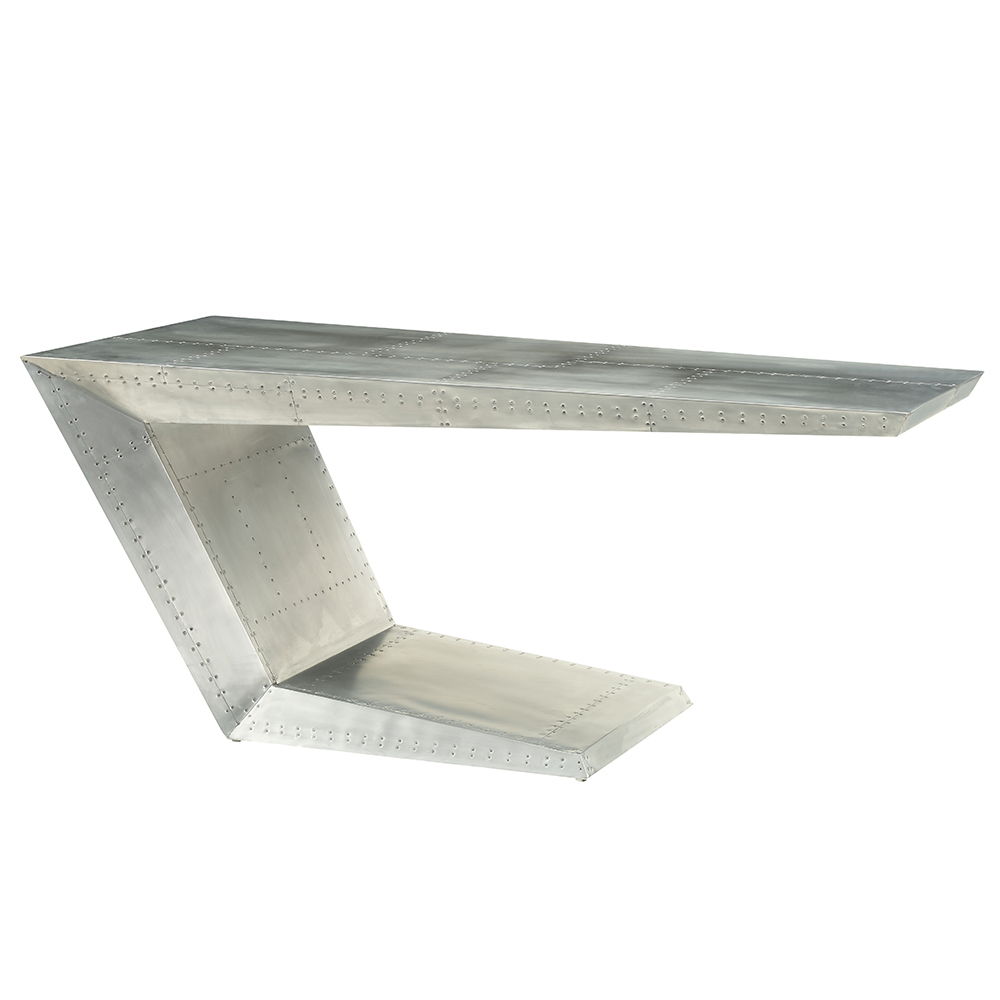 Brancaster - Executive Writing Desk - Aluminum, silver