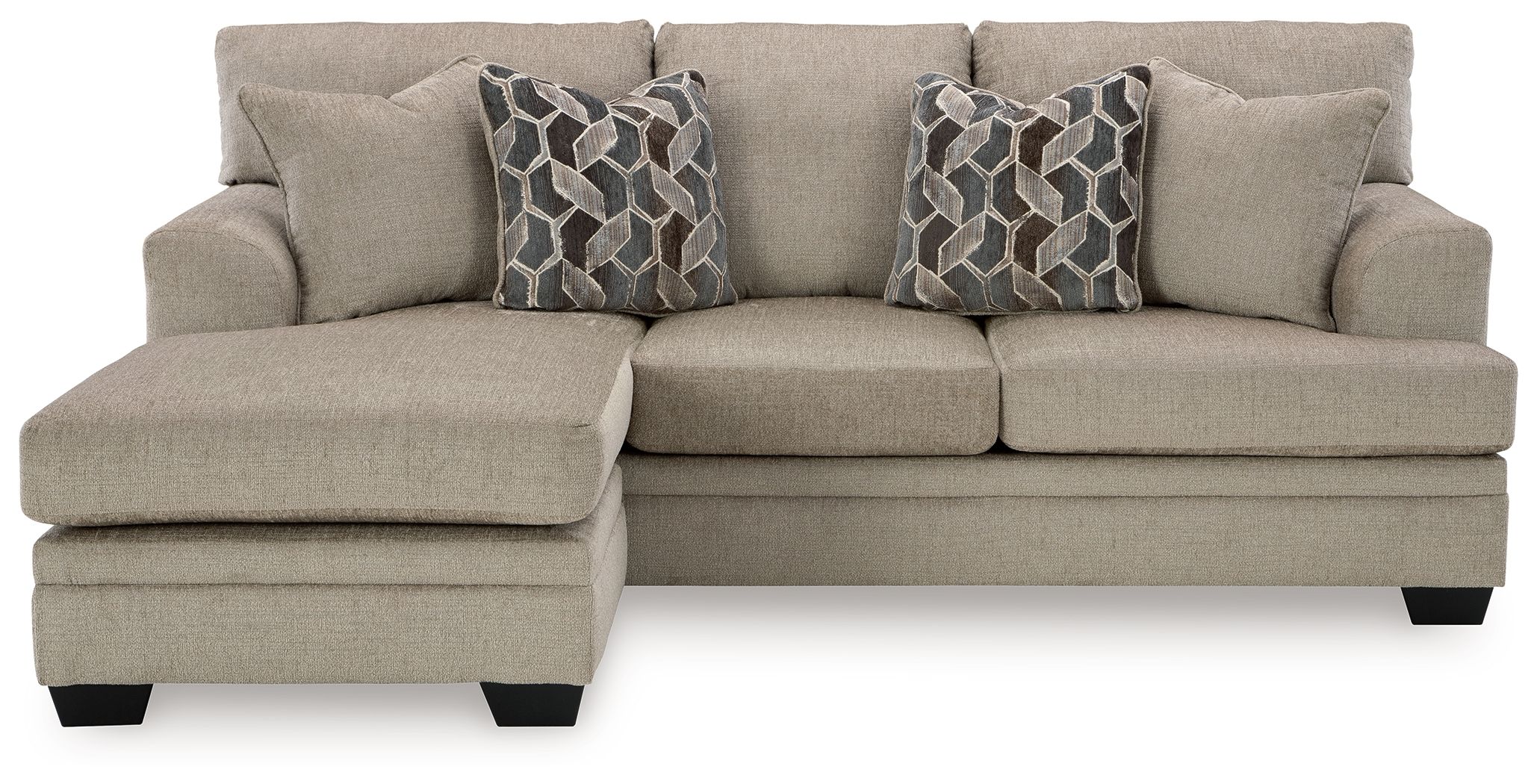 Ashley Furniture Stonemeade - Sofa Chaise - Taupe - Image 4