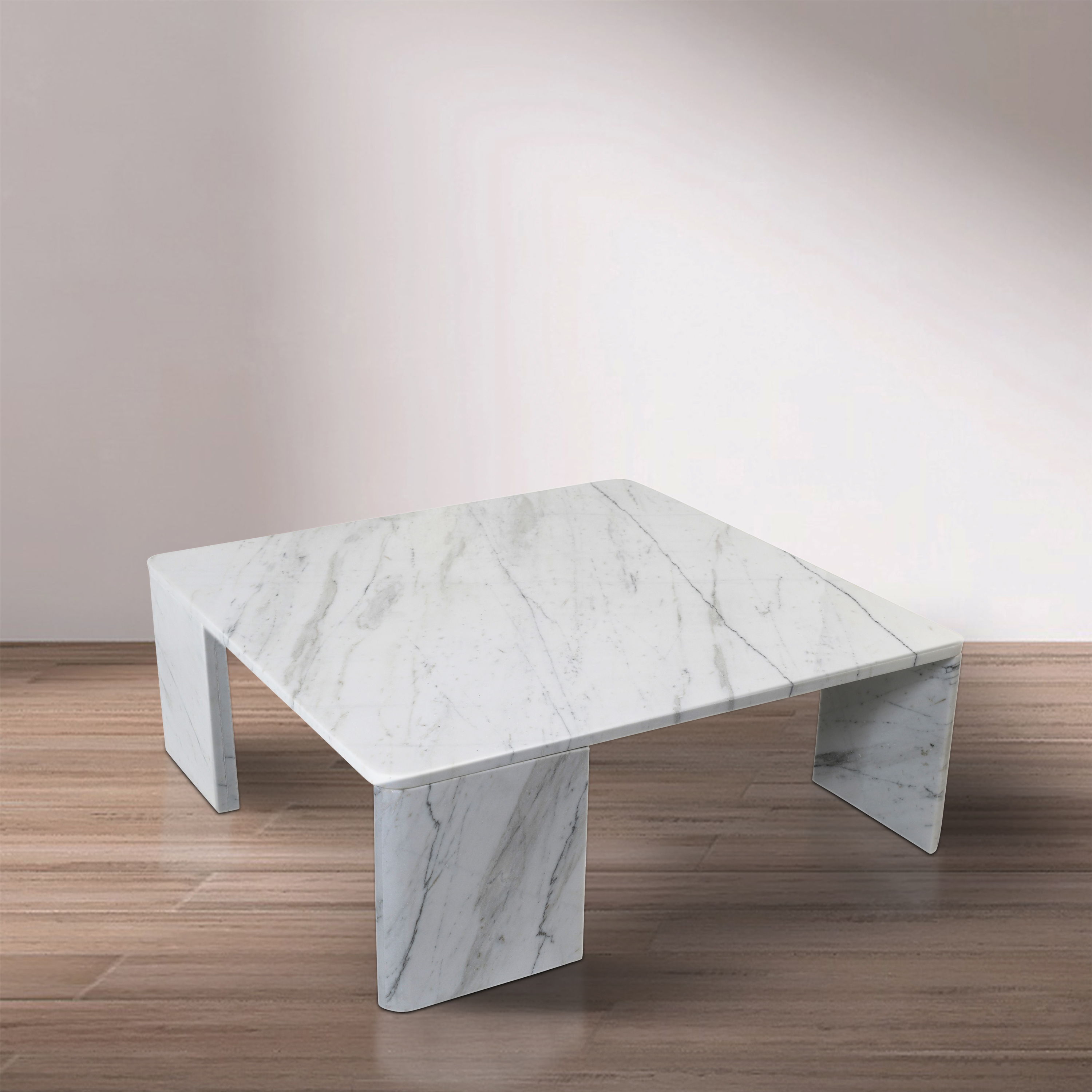 Livorno - Coffee Table - White / Light Gray