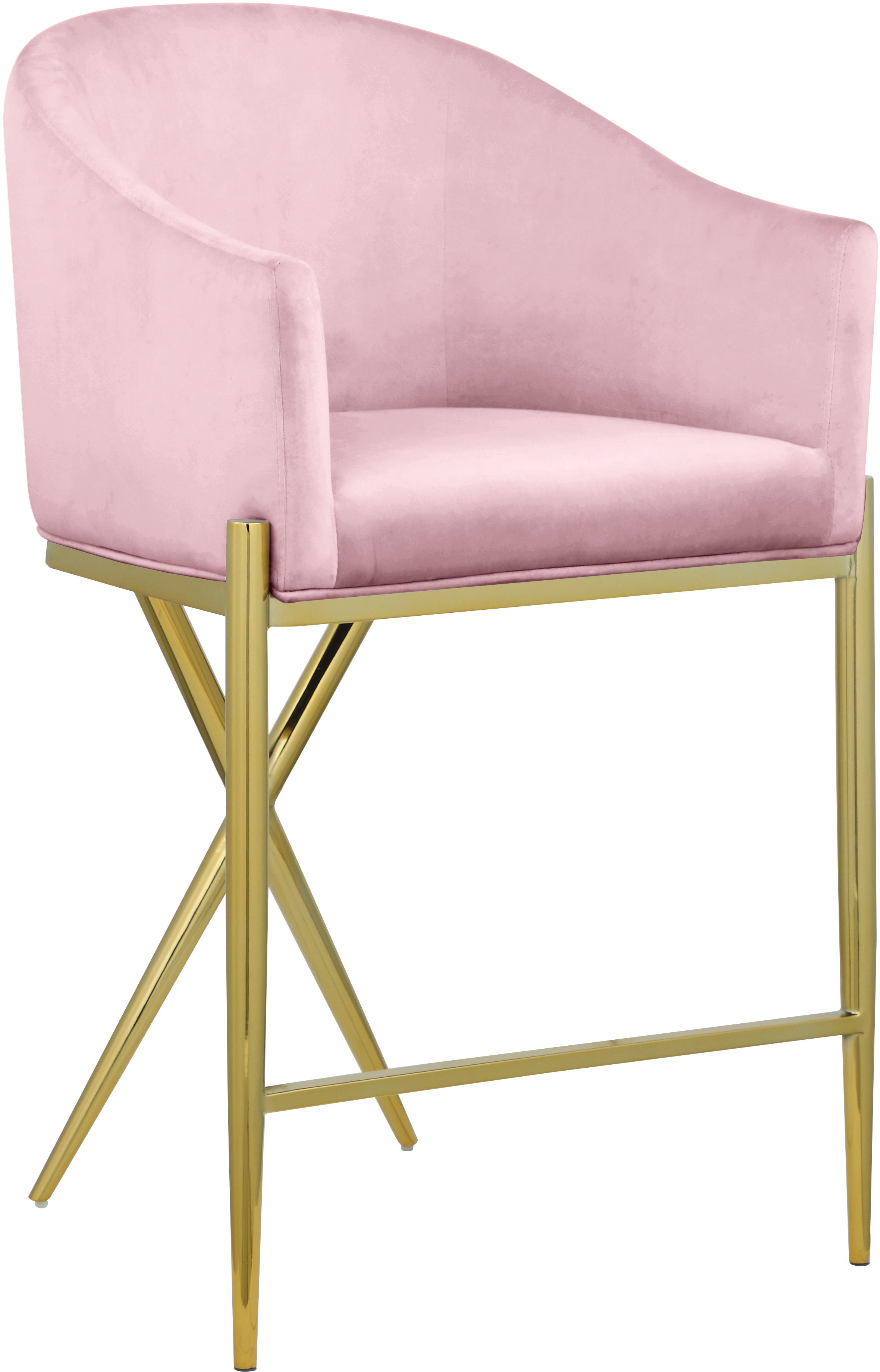 Xavier - Counter Stool - Pink