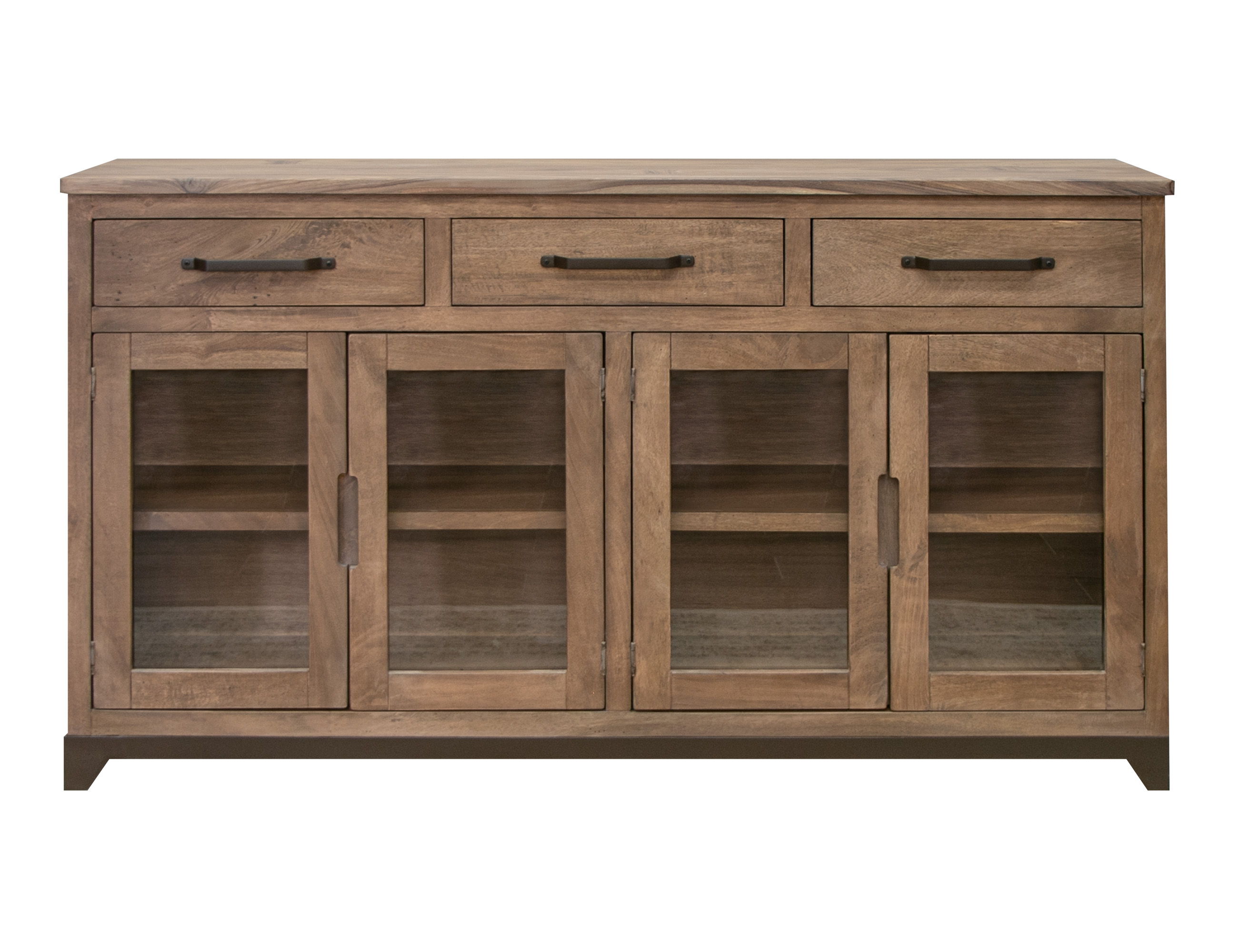 International Furniture Direct Natural Parota - Console - Brown Cappuccino