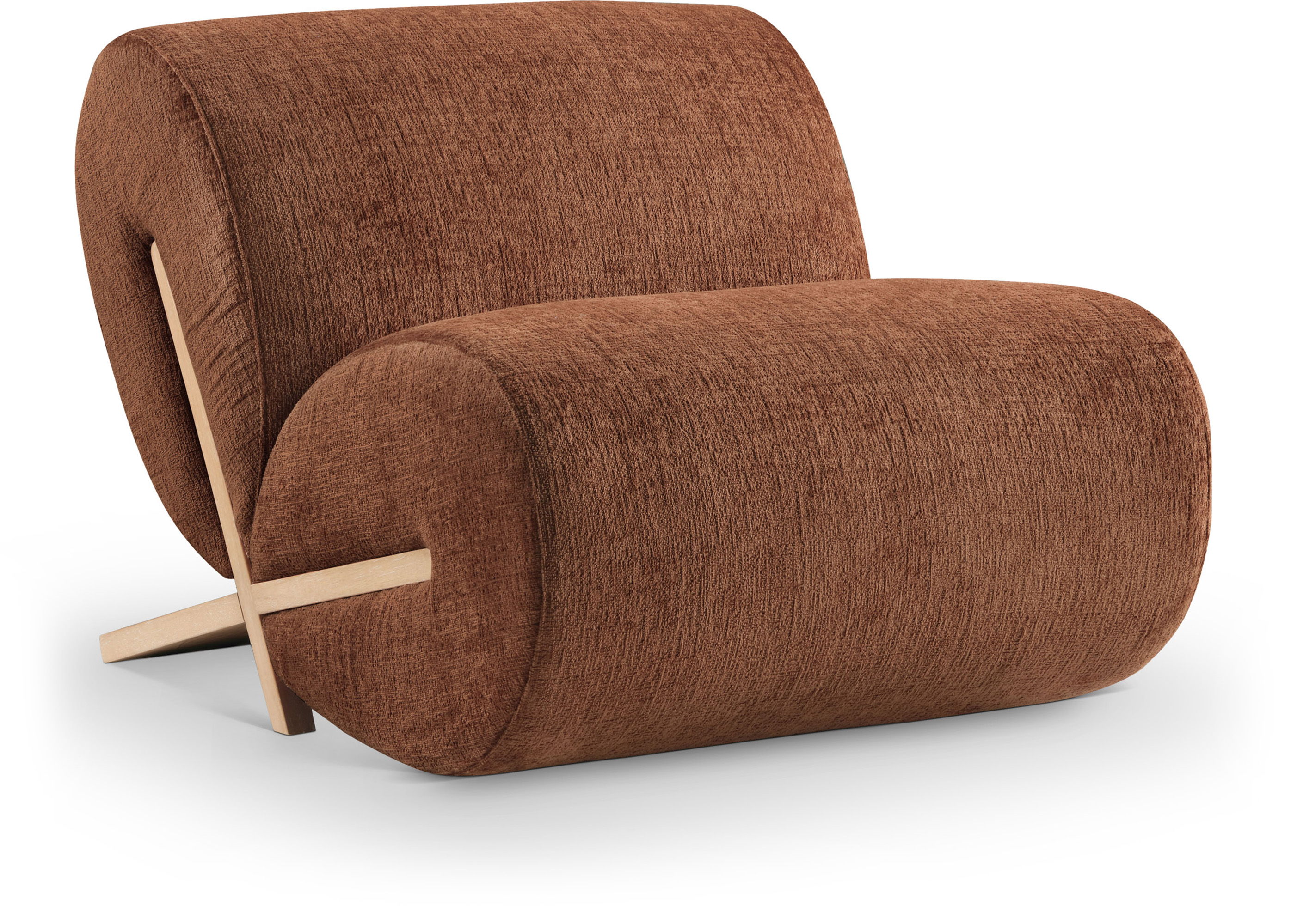 Akira - Fabric Accent Chair - Cognac