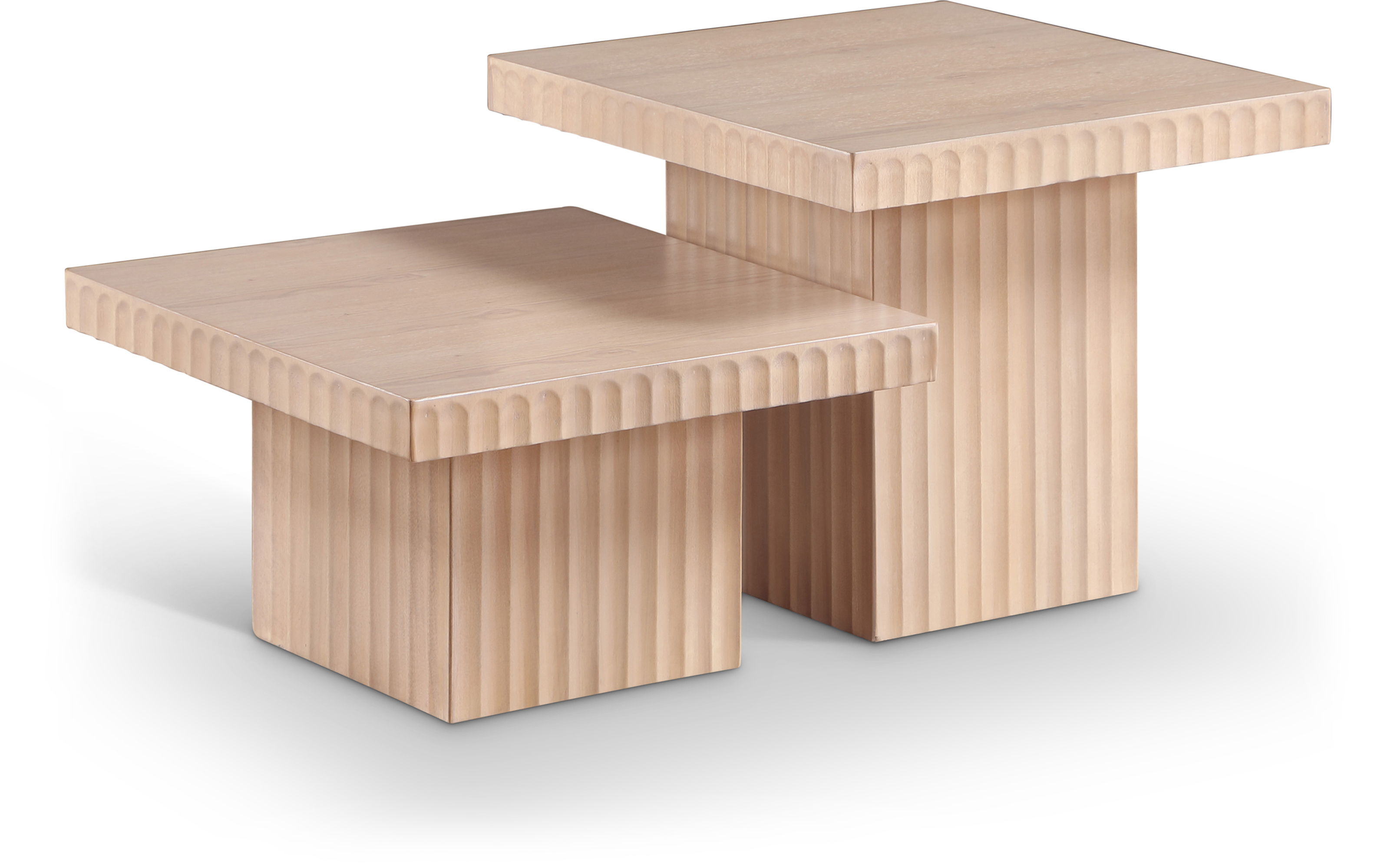 Spencer - Oak Veneer 2 Piece Coffee Table - Natural