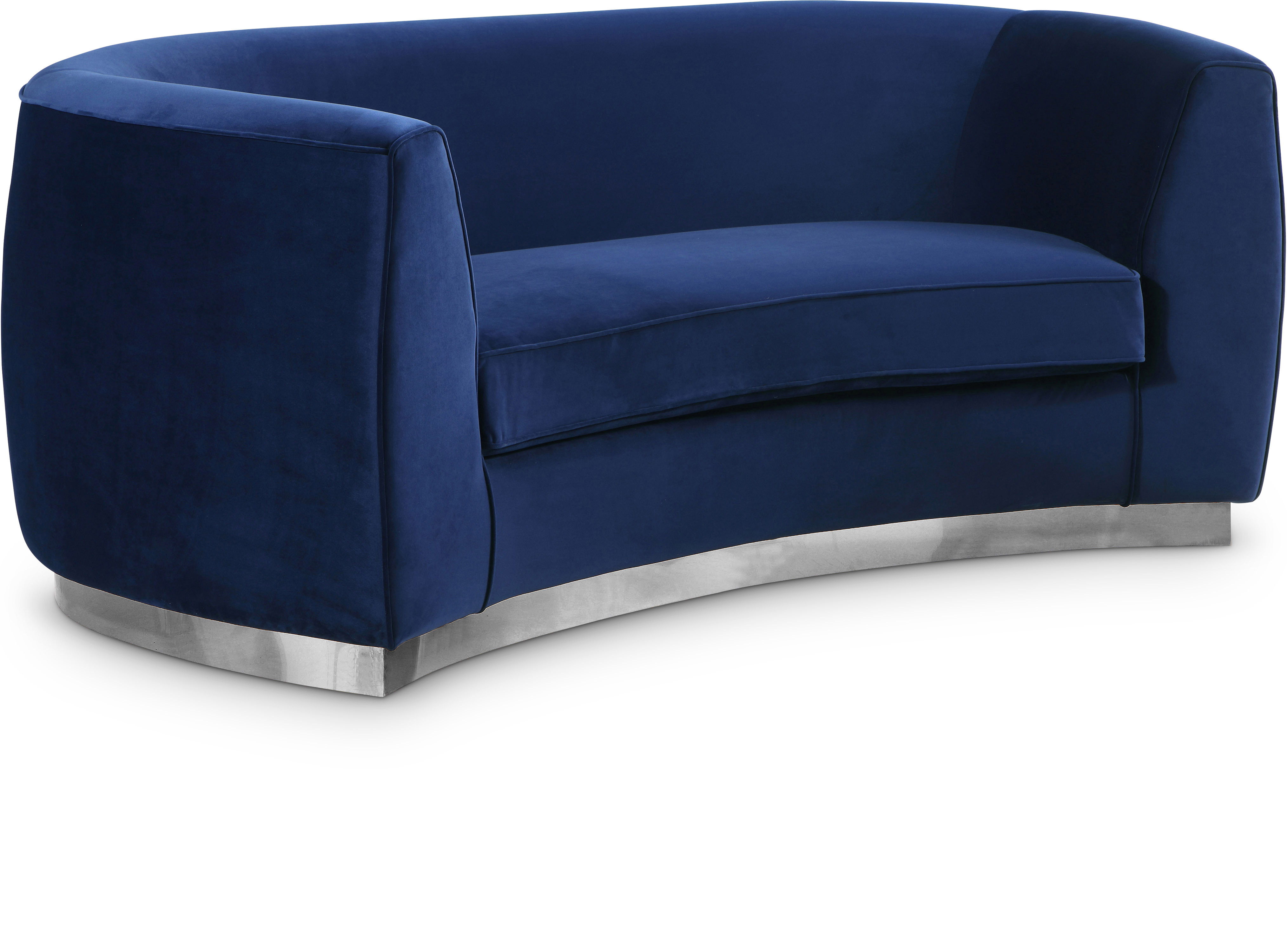 Julian - Loveseat - Navy - Fabric.