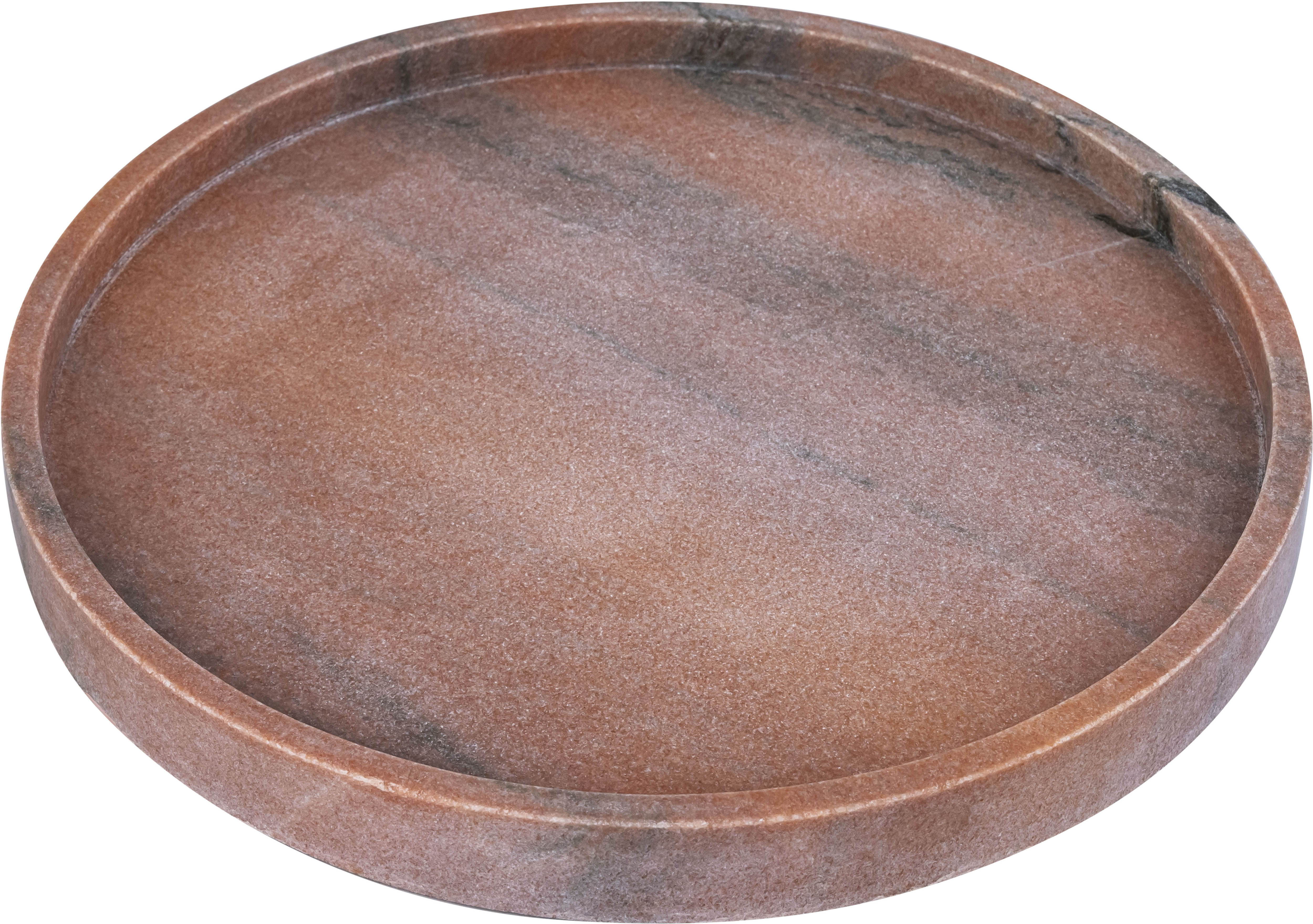 Barletta - Marble Round Tray - Pink